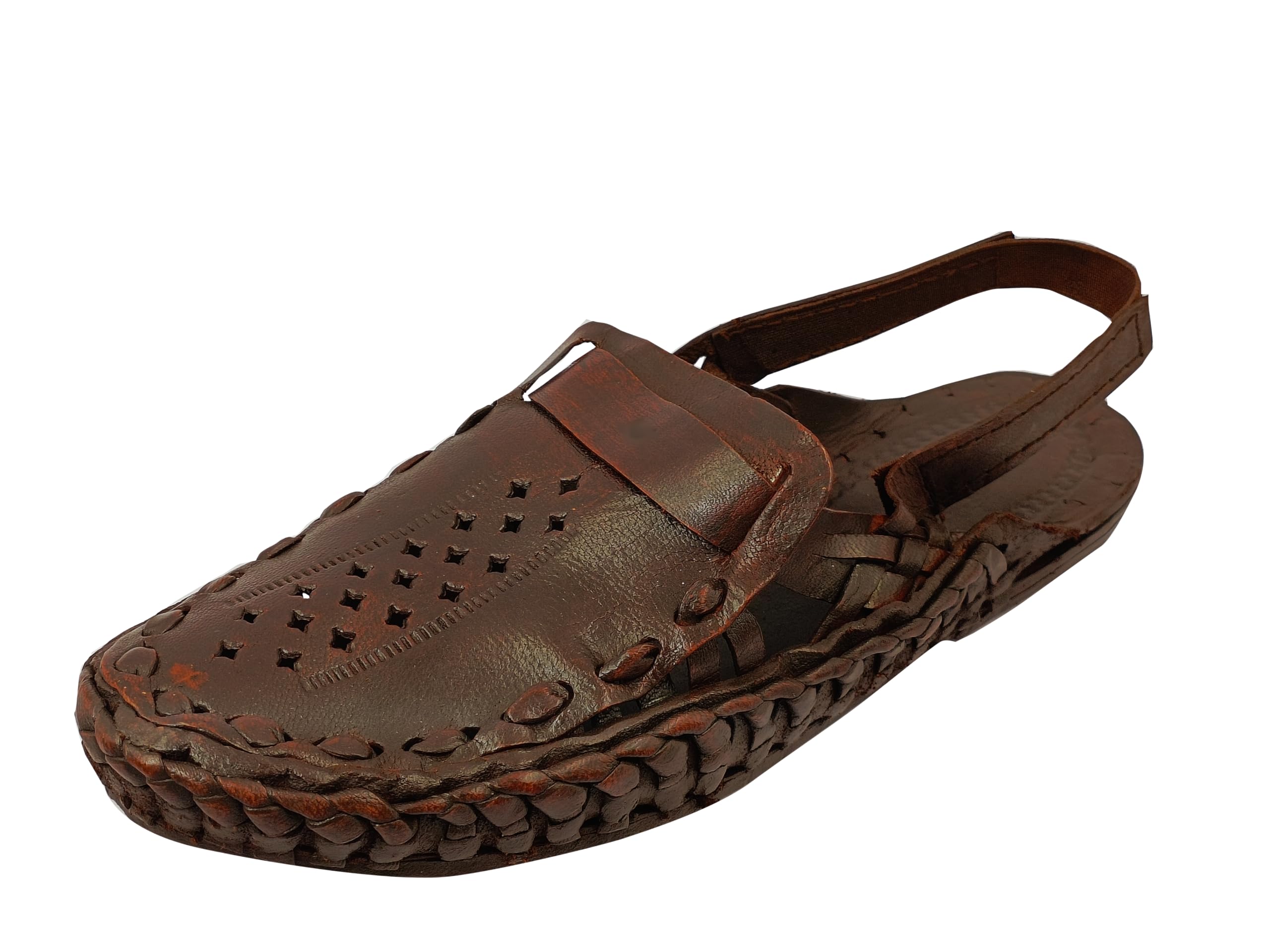 The Select Us Original Premium Leather Classic Punch Brown Kolhapuri Sandal for Men (8) (B0CL2PVRMH) Amazon Price History, Amazon Price Tracker