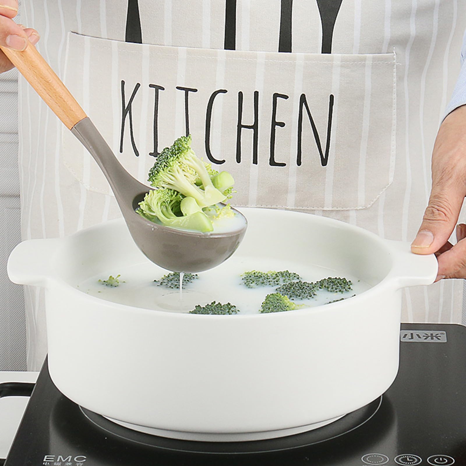 Küchenhelfer Set Silikon, 10 Teiliges Silikon Küchenhelfer Kochbesteck Set, Hitzebeständiger Küchenhelfer Set Mit Aufbewahrungseimer,Gesund & Antihaft Küchenutensilien Set