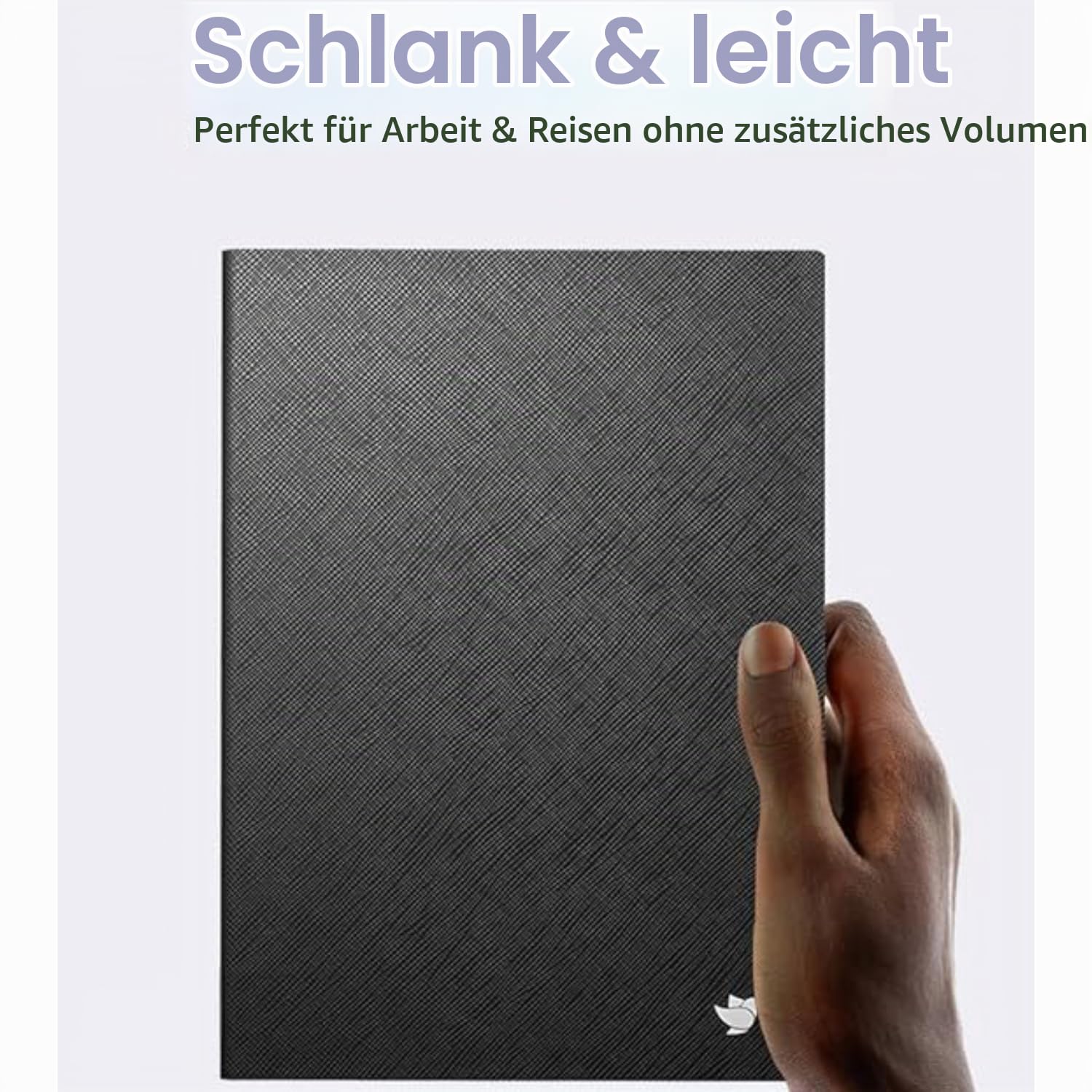 iFLYTEK Paper Tablet 8,2" Schutzhülle, Premium-PU-Leder, schlank und leicht, langlebige Hülle mit Stiftclip für Schreibtablett, Wasser- und staubdicht, schwarz