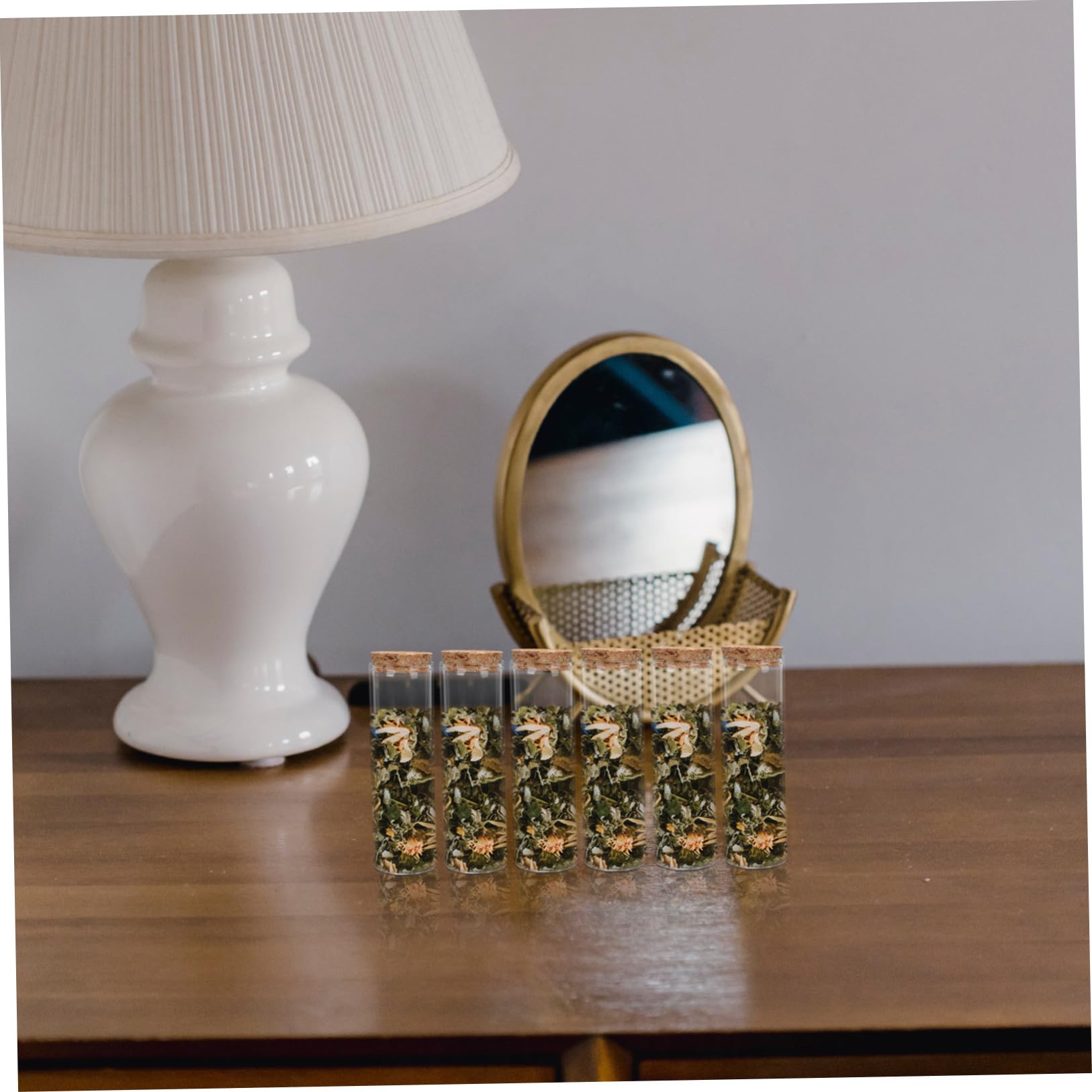 BESPORTBLE 40 Reagenzgläser aus Borosilikatglas 30 ml mit Korkverschluss Flacher Boden Transparente Kleine Glasfläschchen für Selbstgemacht Hochzeitsdeko und Gastgeschenke