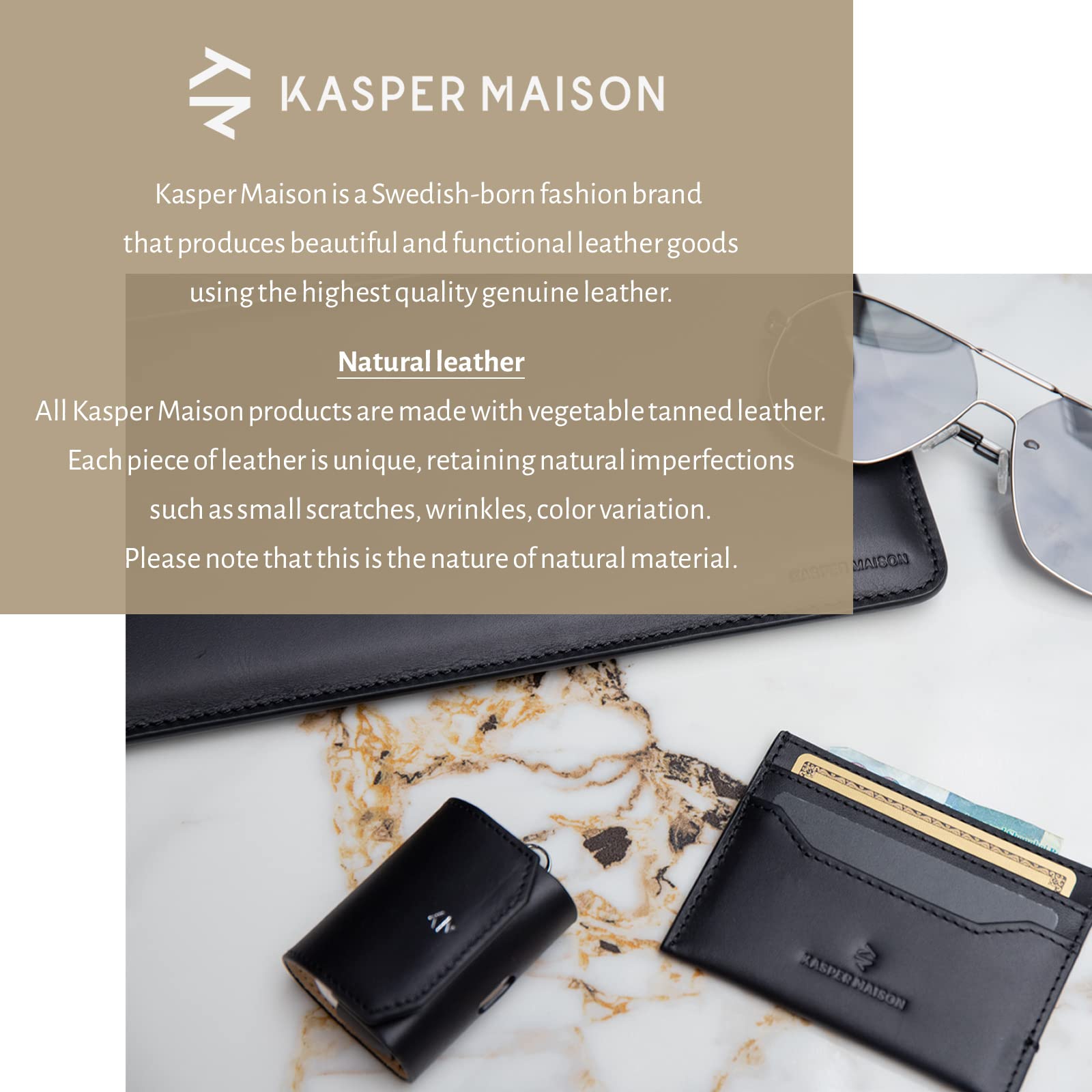 Amazon | Kasper Maison 本革 airpods pro ケース - Apple