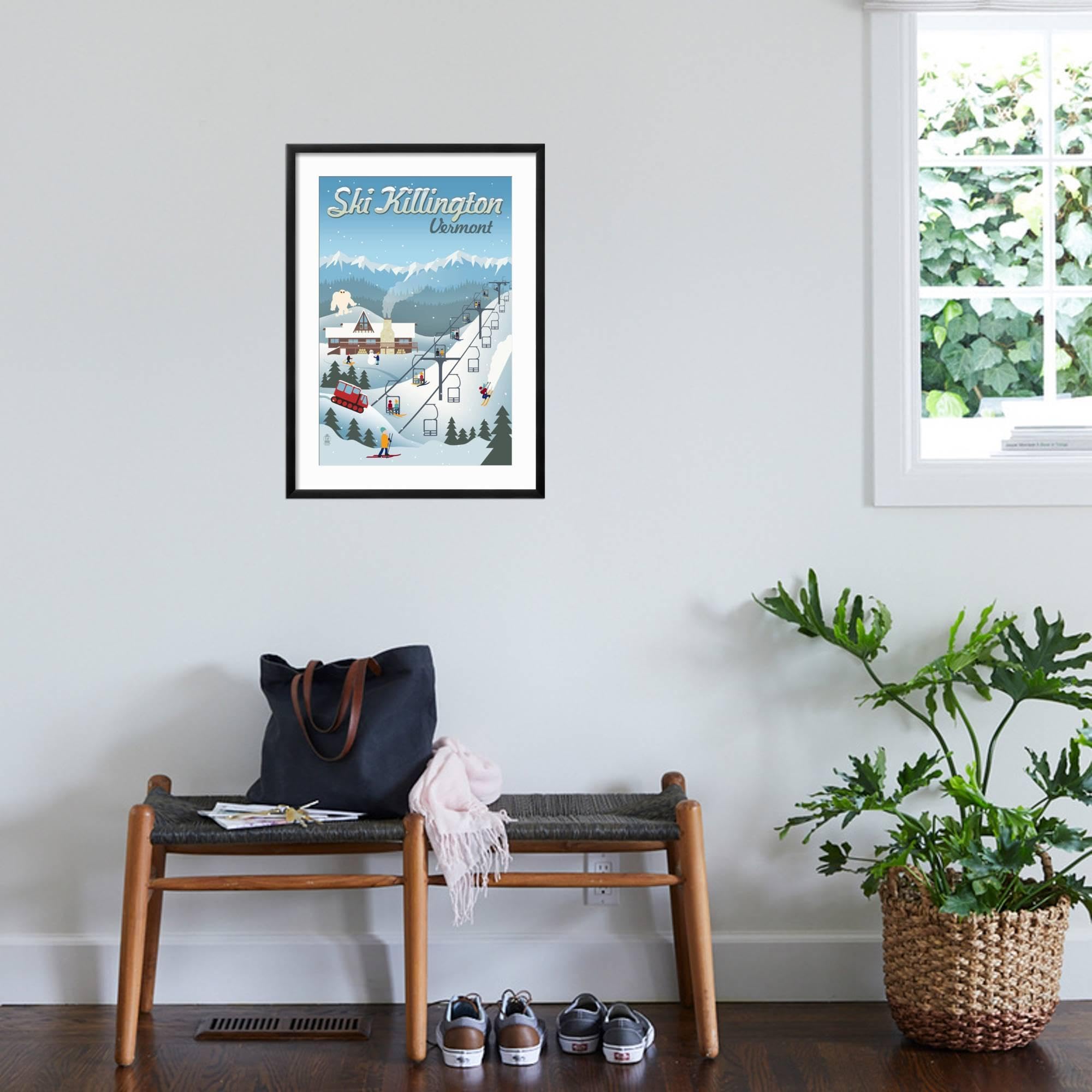 Amazon.com: AllPosters Wall Art Print Killington, Vermont - Retro