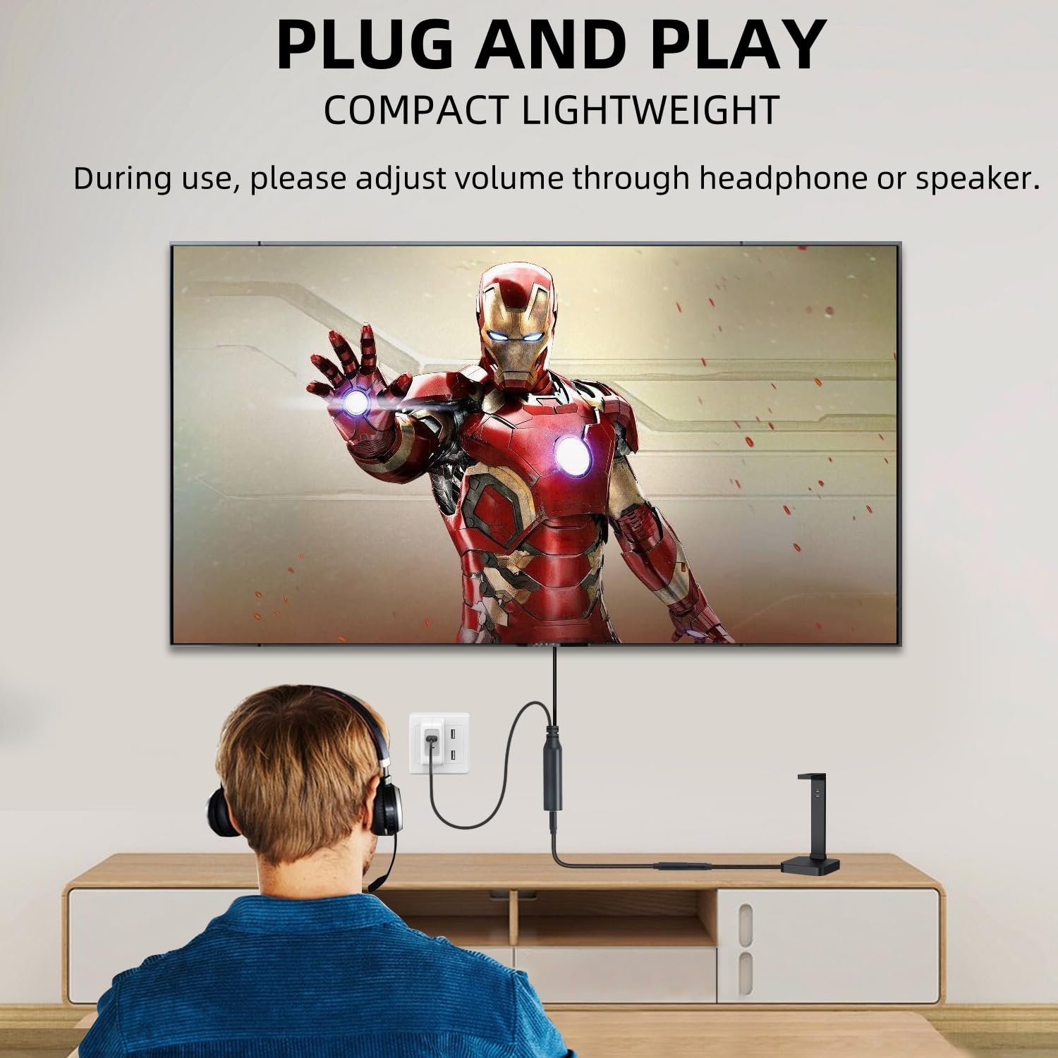 Da trasduttore ottico a 3,5 mm, adattatore audio Toslink a jack Aux Digital ad analogico, adattatore ottico con cavo audio rimovibile da 3,5 mm, per HDTV Blu-Ray HD DVD