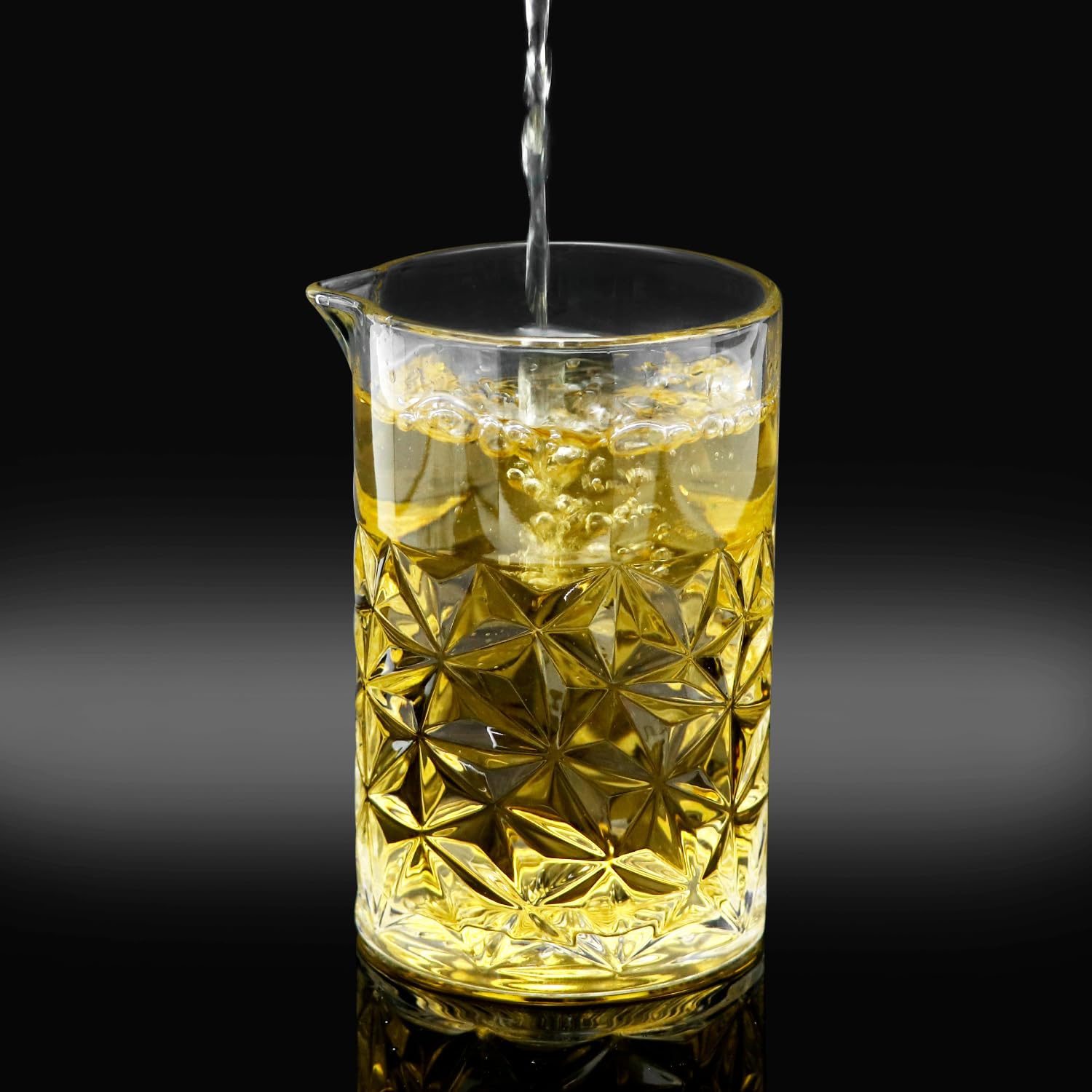 Paquete de 4 vasos de mezcla de cóctel, vasos de mezcla de 24 onzas, vasos de mezcla de cóctel de cristal 2