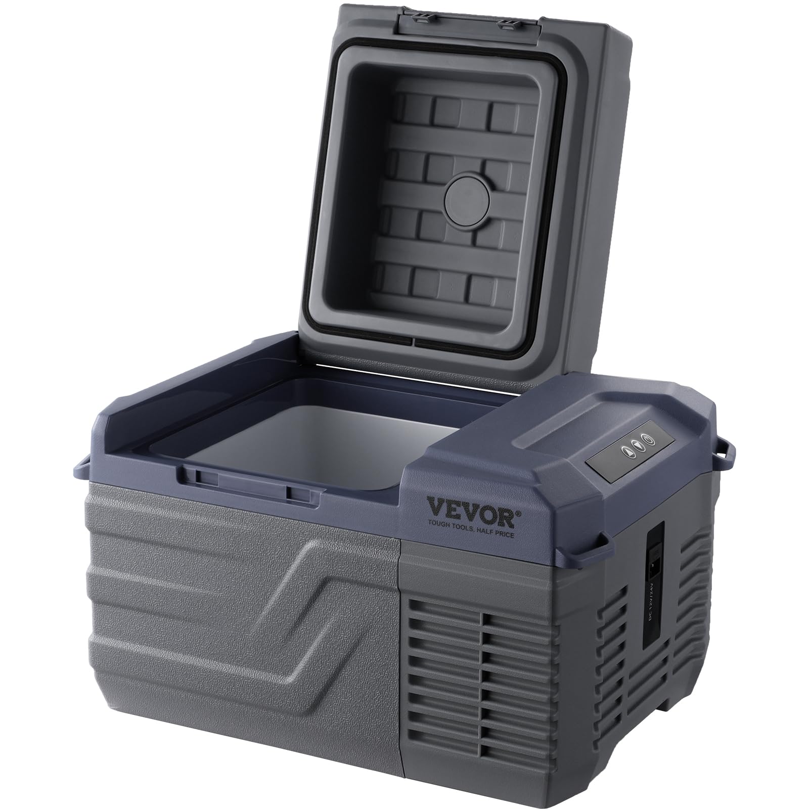 VEVOR Przenośna lodówka samochodowa 12 V, zamrażarka 12 l, regulowany zakres od -20 ~ 20°C, 12/24 V DC / 100-240 V AC, chłodnica kompresorowa do użytku na zewnątrz, na kemping, do kampera