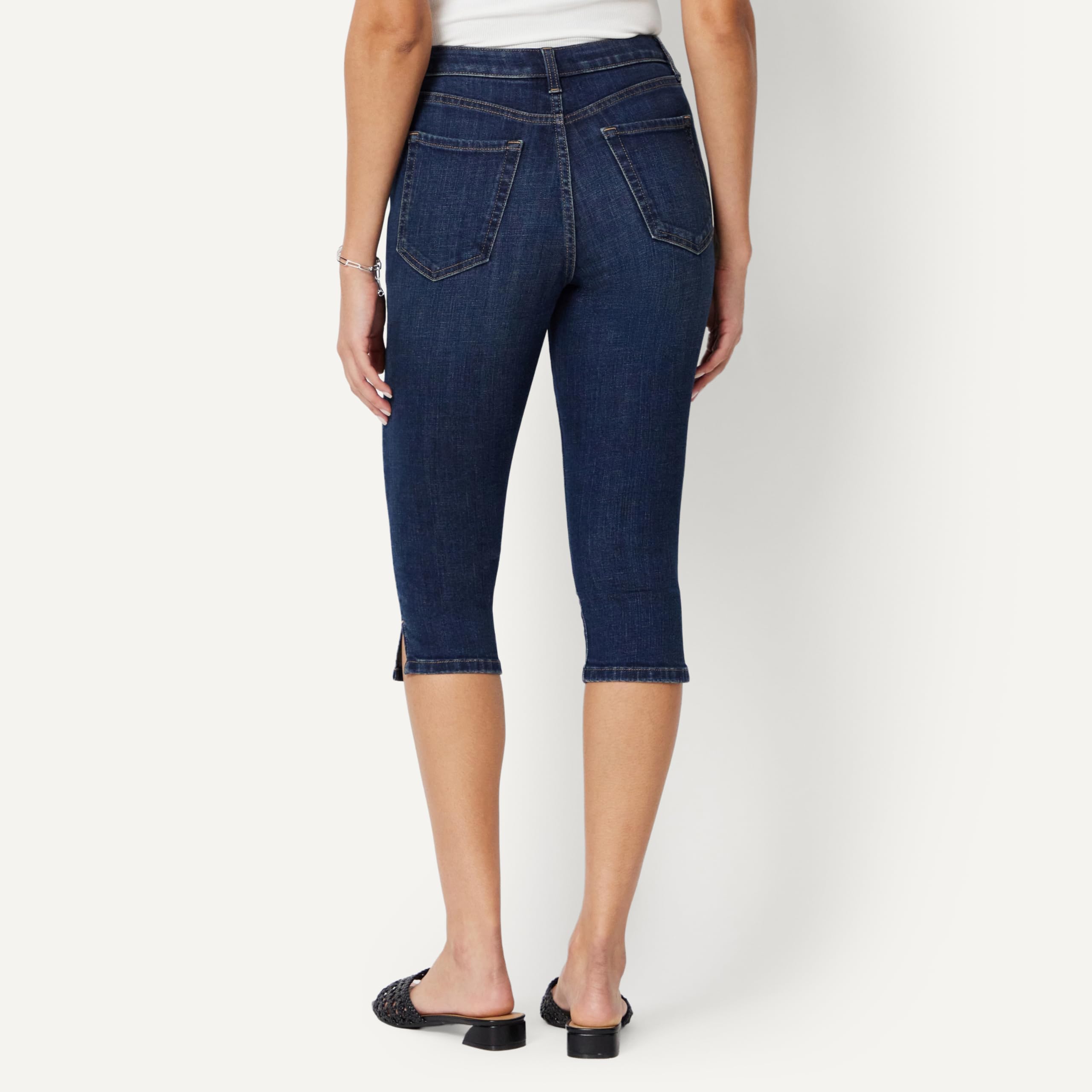 Amazon Essentials Vaqueros Tobilleros de Talle Alto Mujer