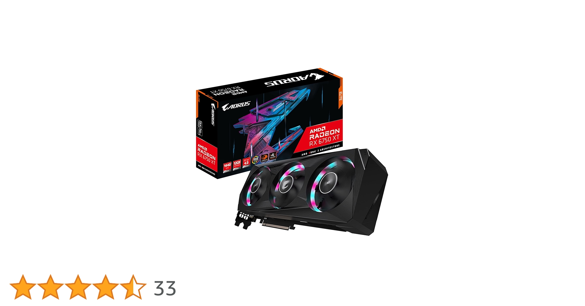 グラフィックボード・グラボ・ビデオカード GIGABYTE AORUS Radeon RX 6750 XT Elite AORUS Radeon™ RX 6750 XT ELITE 12G Key Features | Graphics