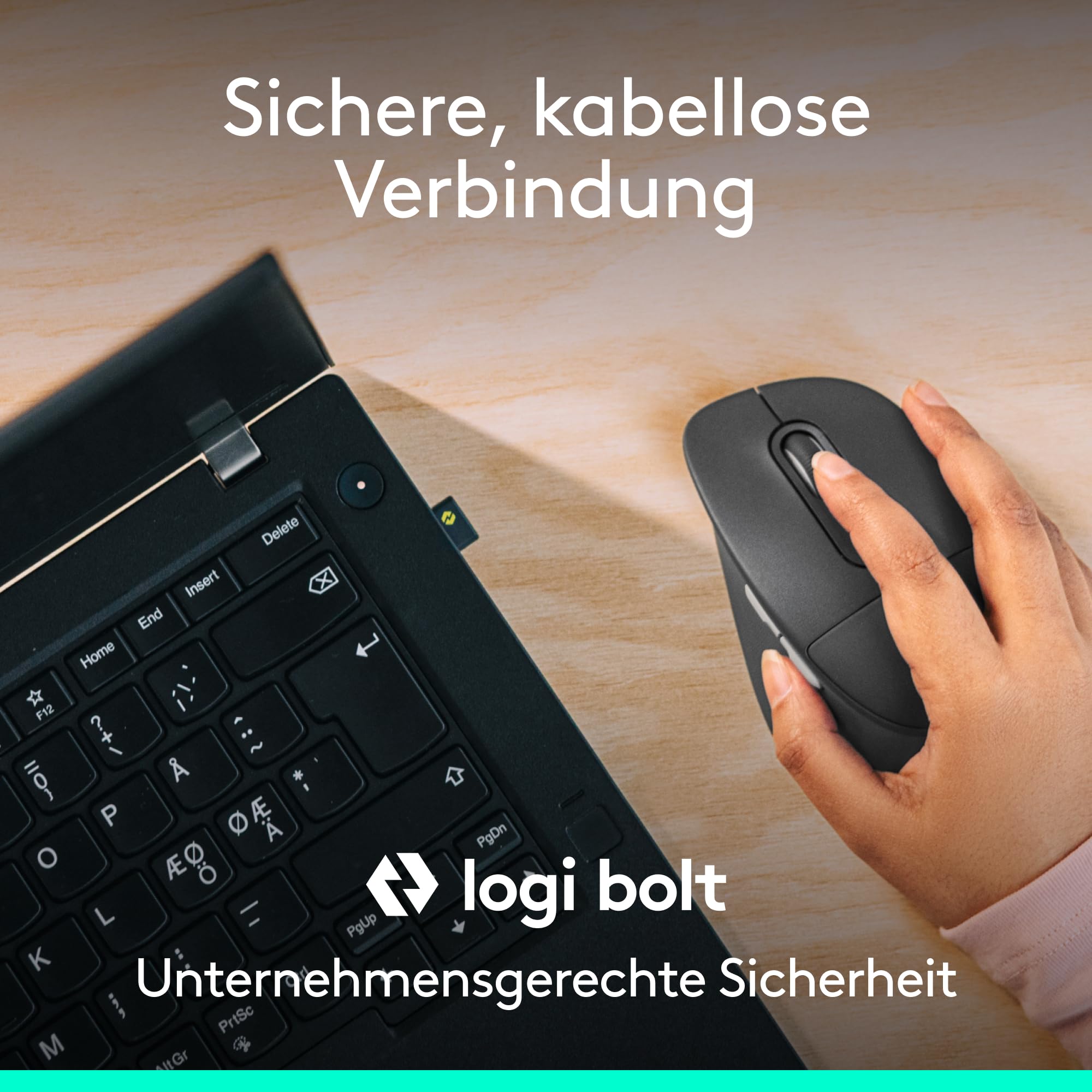 Logitech Signature Comfort Plus Combo MK880 for Business | Kabellose Tastatur & Maus, Handballenauflage, leise Klicks, Bluetooth, Windows/macOS, DEU QWERTZ - Graphit
