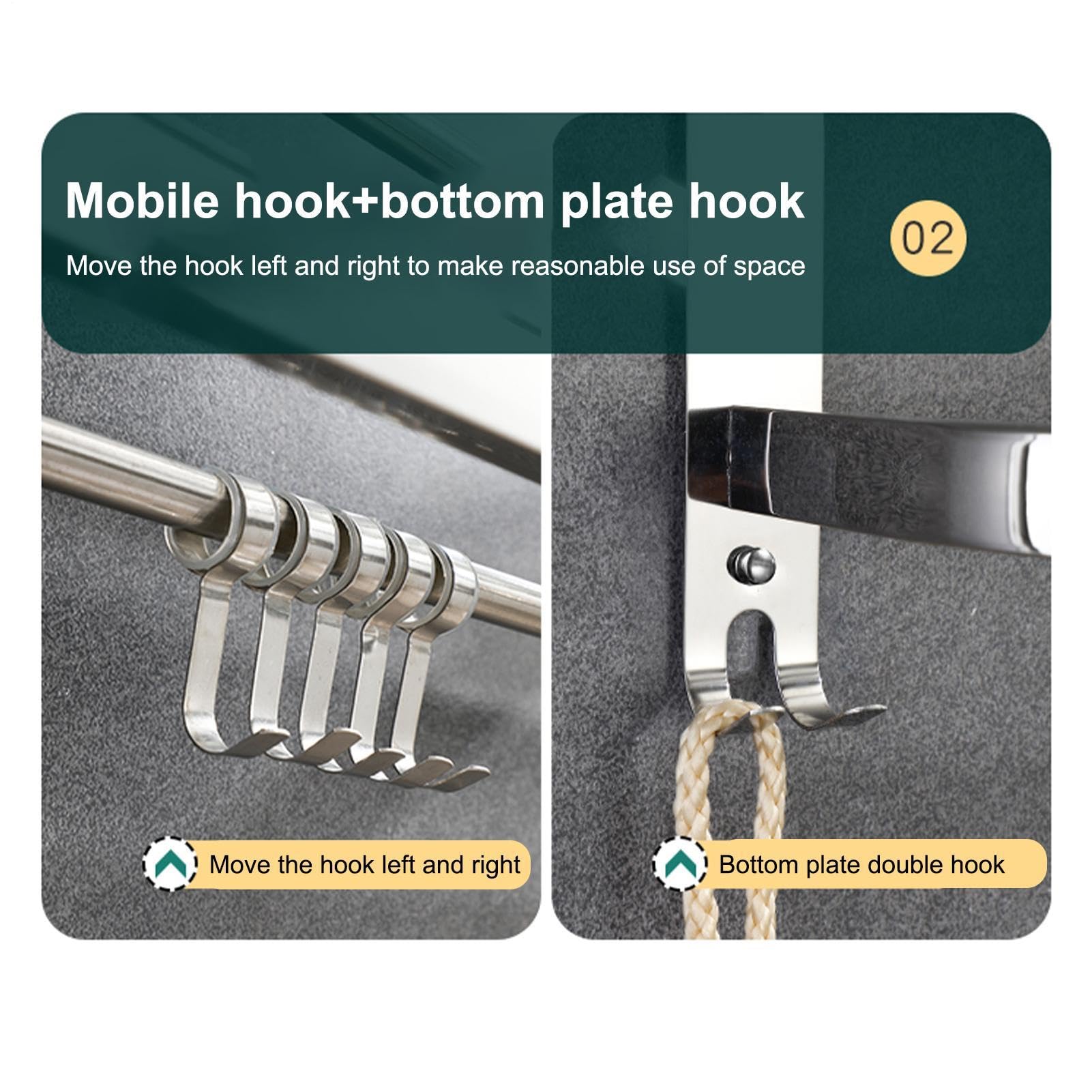 Toallero,Toallero | Plegable sin perforación | de Acero Inoxidable | toallero de baño montado en la pared para baño