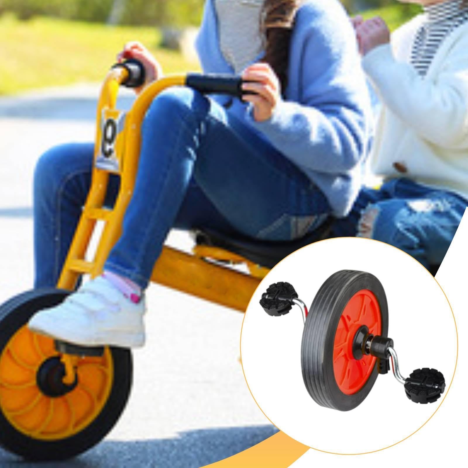Roues de Rechange pour Enfants, Montage Facile, Compatibles avec Tous Les Modèles, Pneus en Mousse, Roulements, Roues de 1 Pouce, Rouge