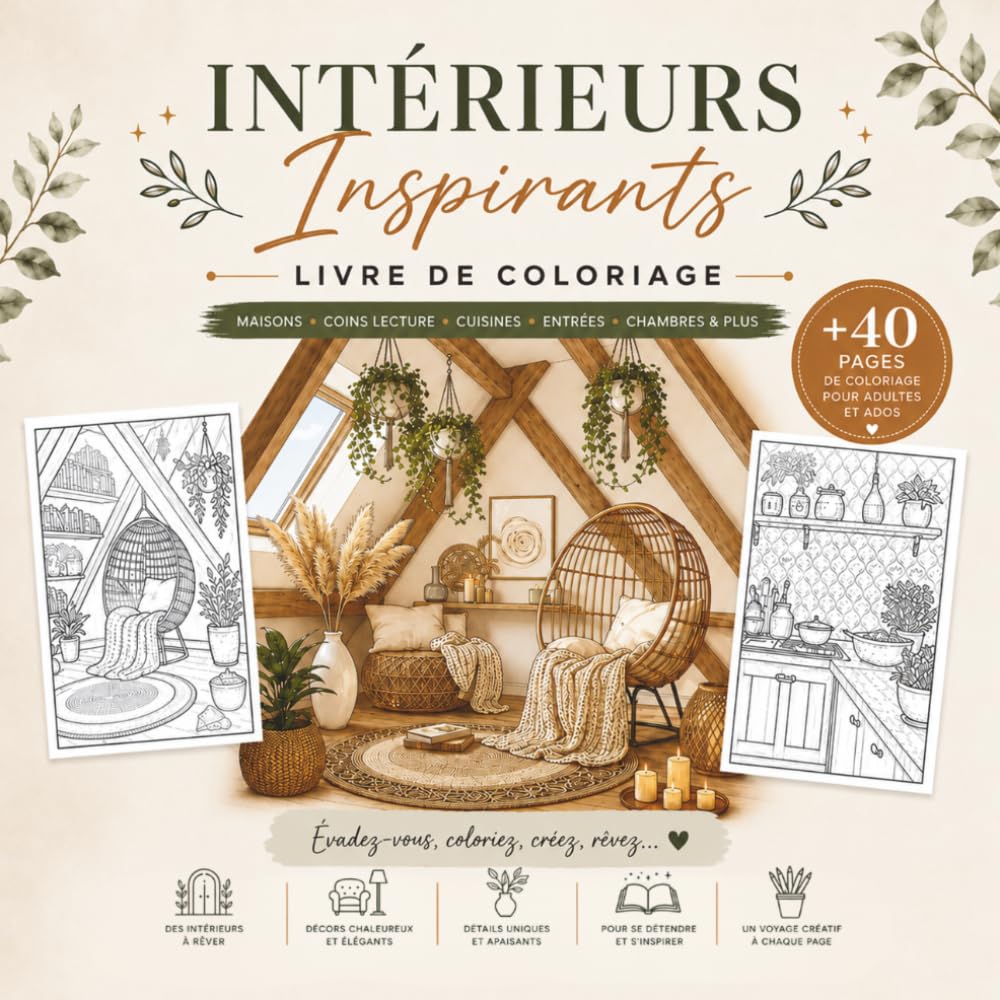 Décoration intérieur: Livre de coloriage