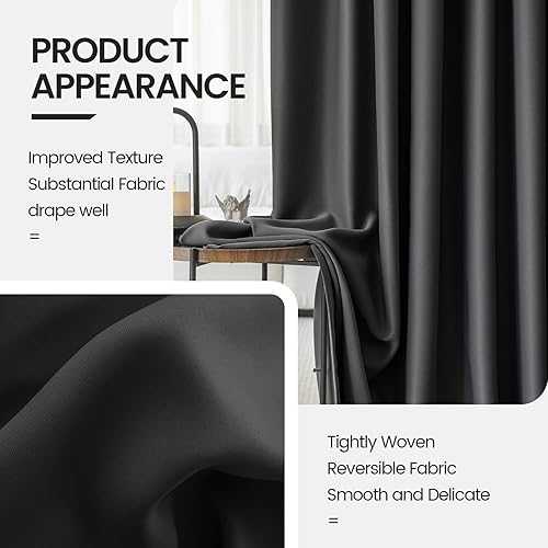 Miniatura 4 de Cortinas de cine en casa insonorizadas separadoras de habitaciones, cortinas divisoras de habitación para sistema de riel de techo o barra con