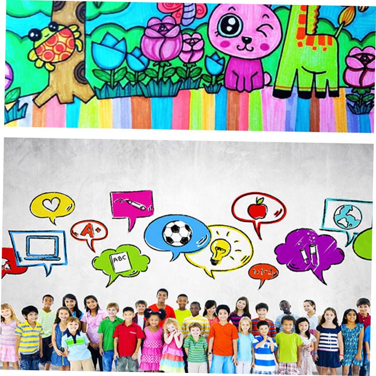Tofficu 24pcs Water-soluble Dust Colored Chalk for Safe and Lightweight for Teachers and School Use for Colorful Drawing and Writing Activities