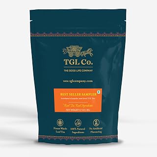 The Good Life Company Bestsellers Tea Sampler Box - Tea Bags Box (10 Tea bags) Pack of 2