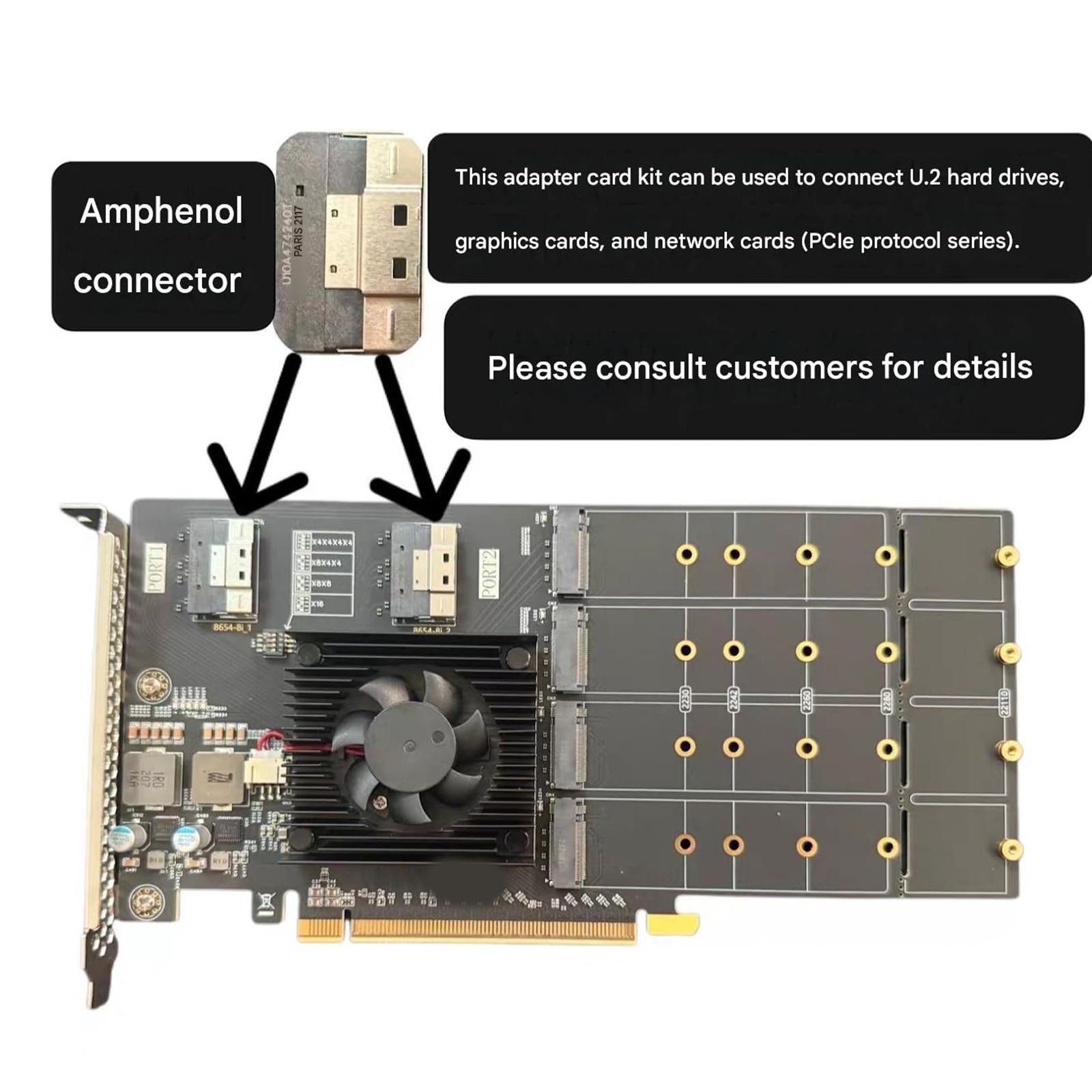 Combinazione Moduli adattatori PCIe