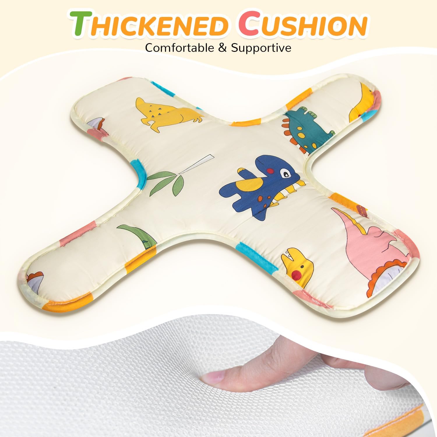 FEISIKE Toddler Swing Cushion Baby Swing Outdoor Seat Insert Pad Compatible with Heavy Duty High Back Full Bucket Toddler Swing Seat for Toddlers Age 1-3, Detachable and Washable(Swing Not Included)