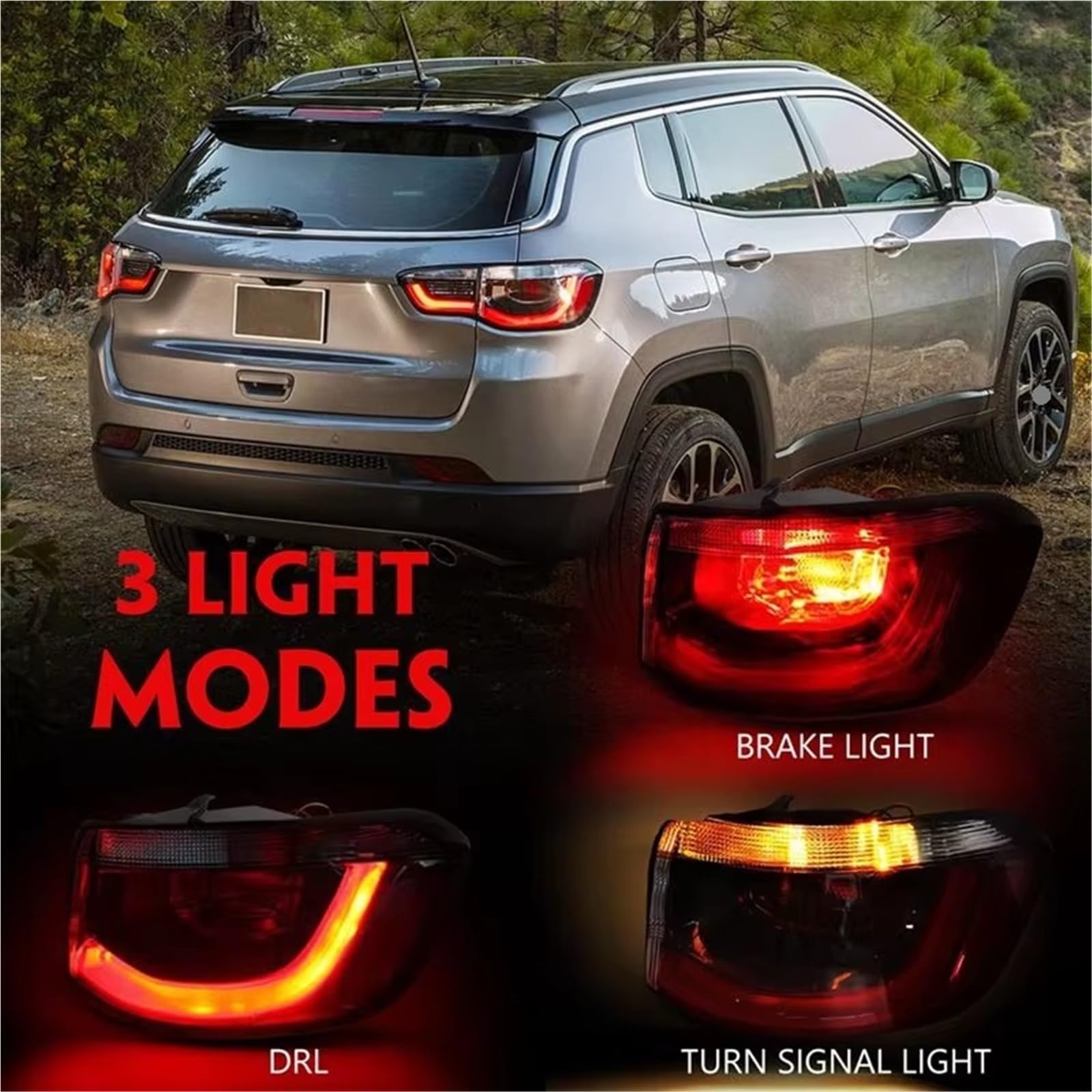 Compatibile Con Jeep Per Compass 2017 2018 2019 2020 2021 Lampada Fanale Posteriore Destra Gruppo Freno OEM:55112838AC 55112839AC