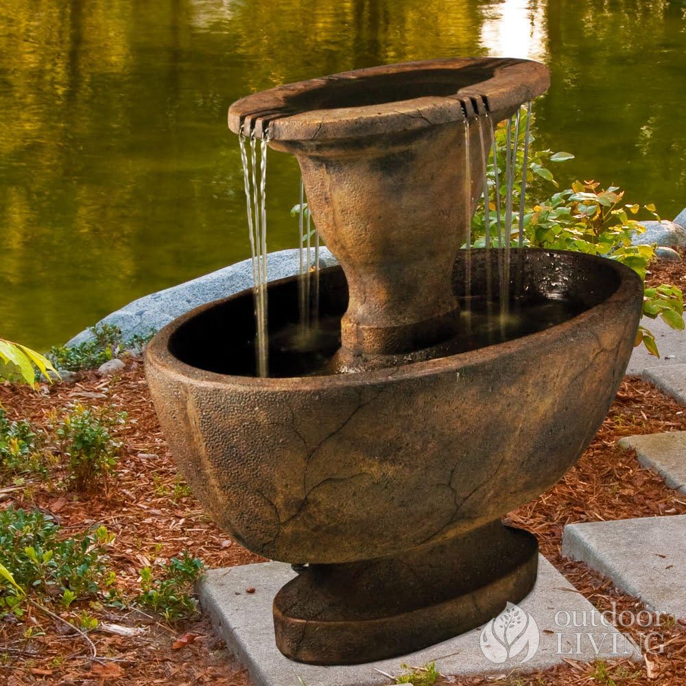 Henri Studio Alfresco Fountain Relic Lava Free