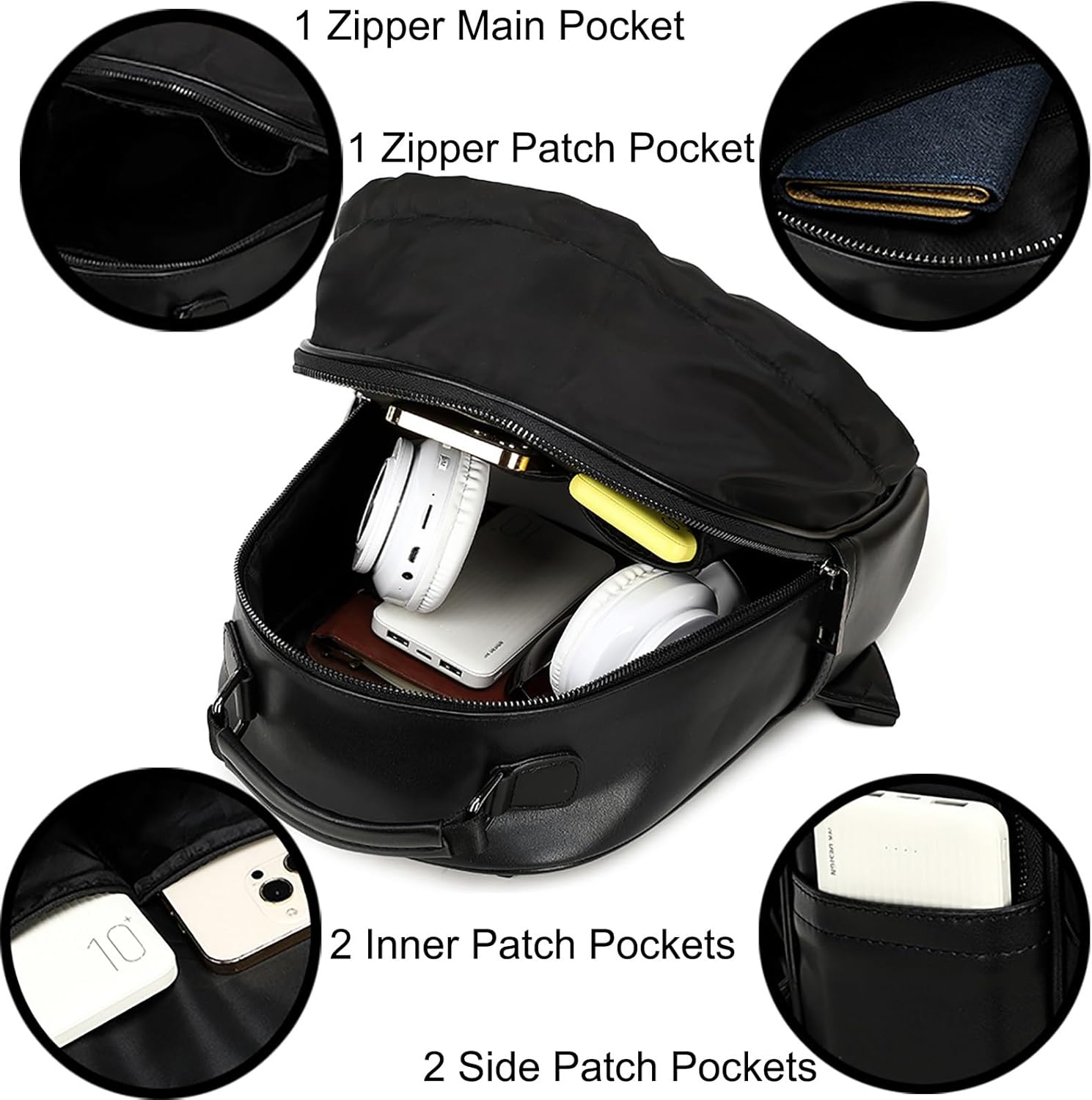 Men and Women PVC 3D Gothic Halloween Skull Backpack Purse, Beige 3239 - Image 3