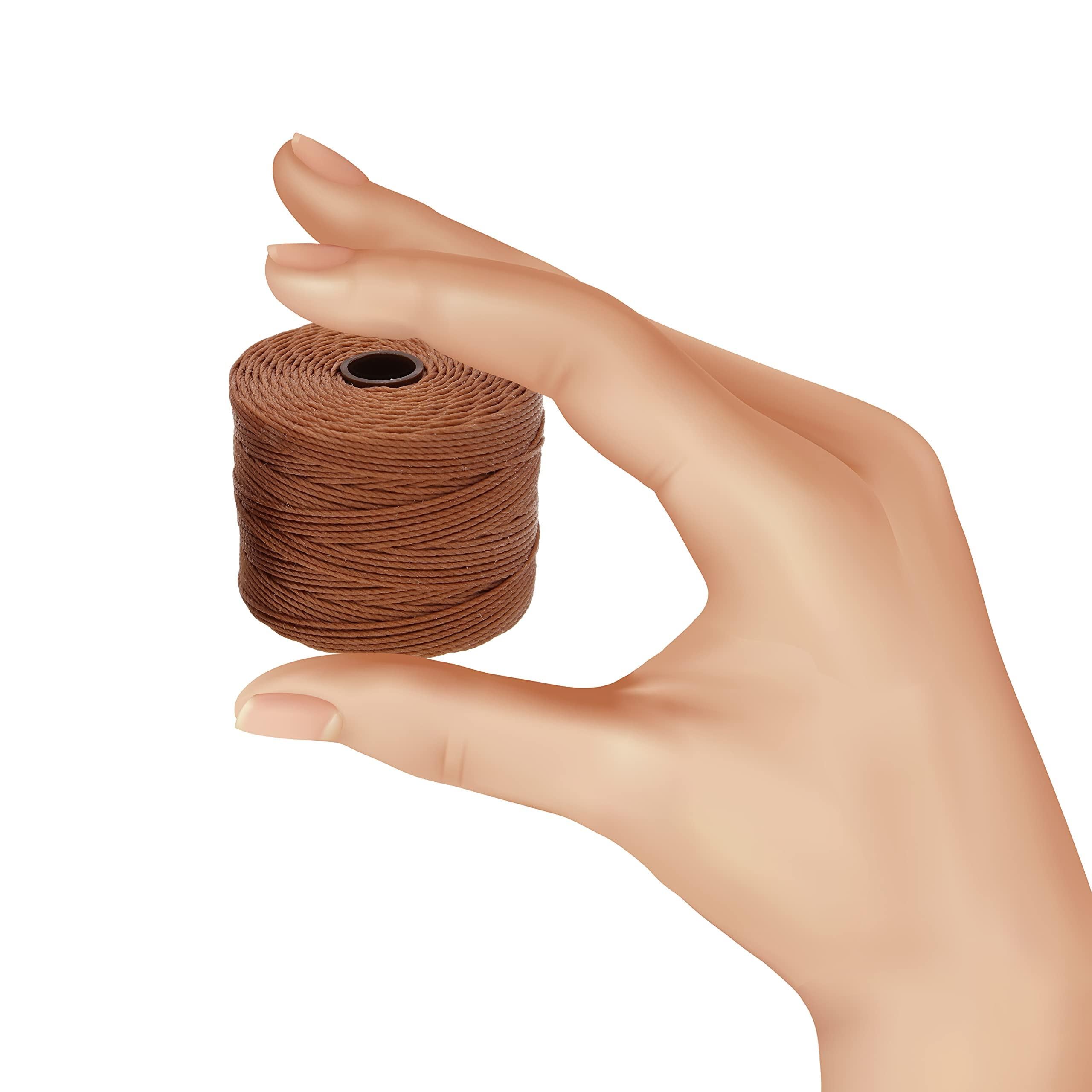 Miedziany przewód z koralikami S-Lon Tex 210 0,5 mm 77 metra