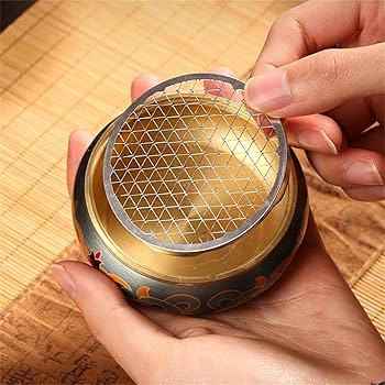 手提げ香炉 高級 木製 手提げ焼香炉《7寸》落し蓋付き（42237）