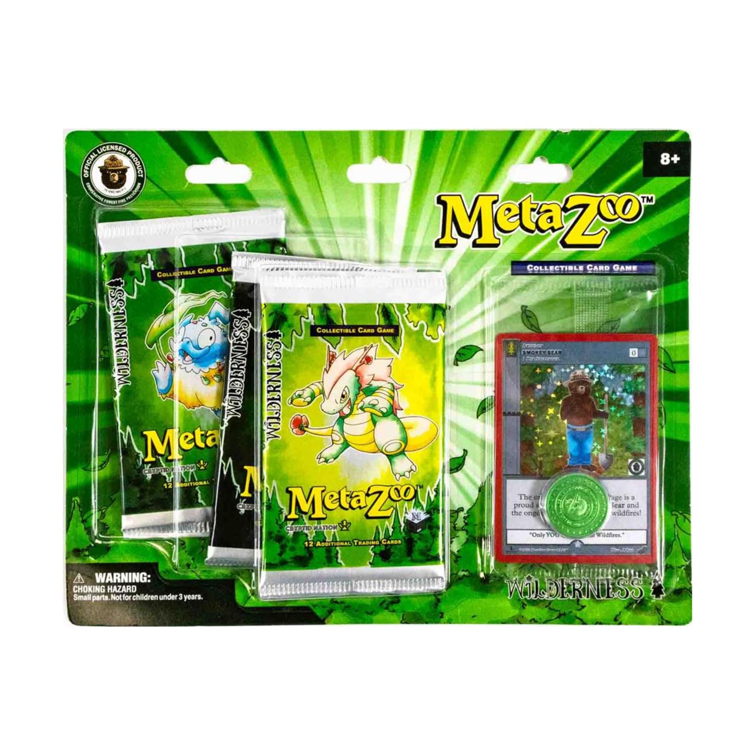 Amazon.com: MetaZoo TCG 3-Pack - Wilderness, Smokey The Bear