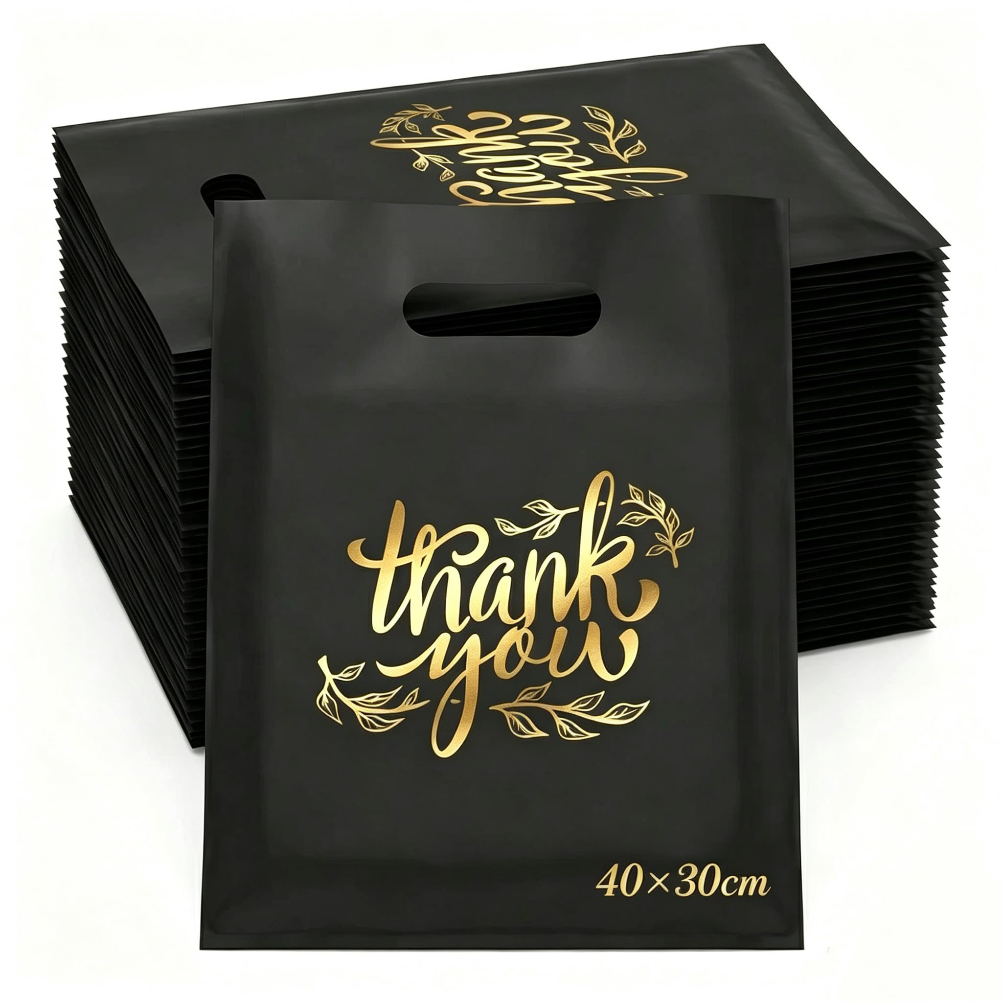 100Pcs Bulk Thank You Gift Bag for Business Party Jewellery Teacher 40x30cm โ image 1
