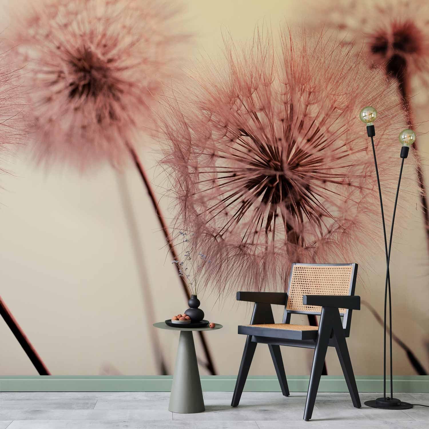 murando - Papier Peint Panoramique Intissé Salon, Fleurs, 350x256 cm
