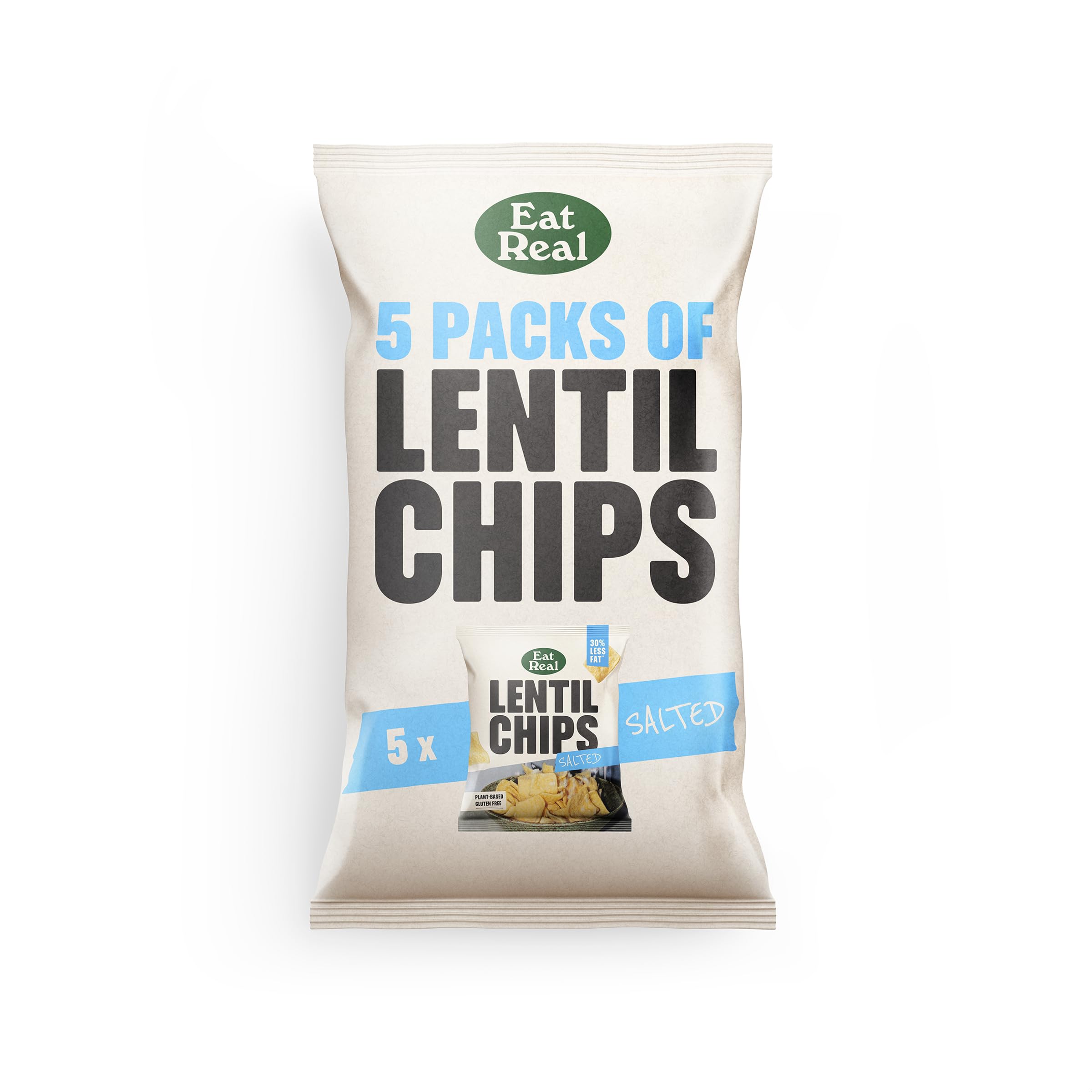 Eat Real Multipack - 5 x 18g Salted Lentil Chips