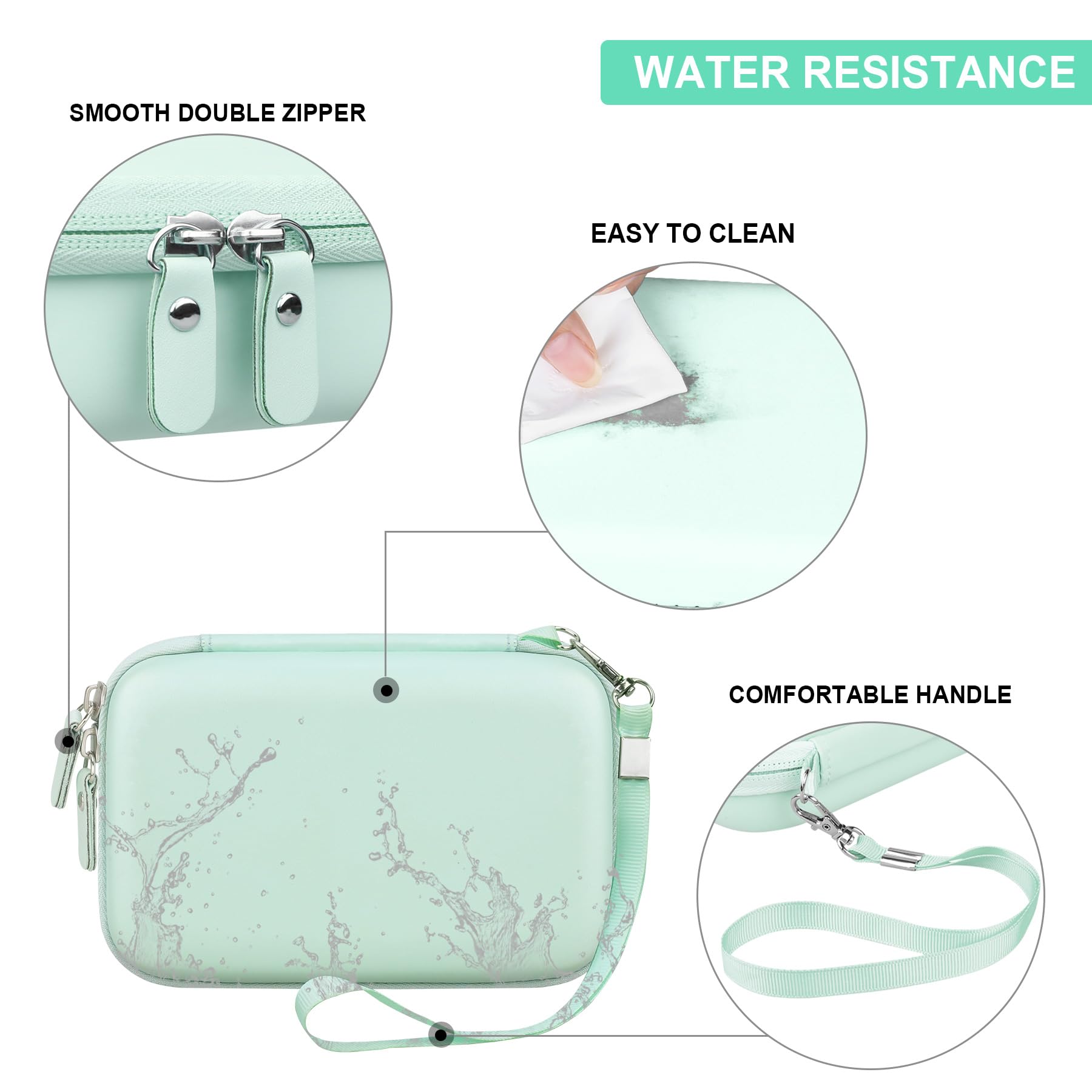 FURIMETY Clear Carrying Case For Yoto Mini Player - Travel Bag With Shoulder Strap & Carabiner (Orange) - View #7