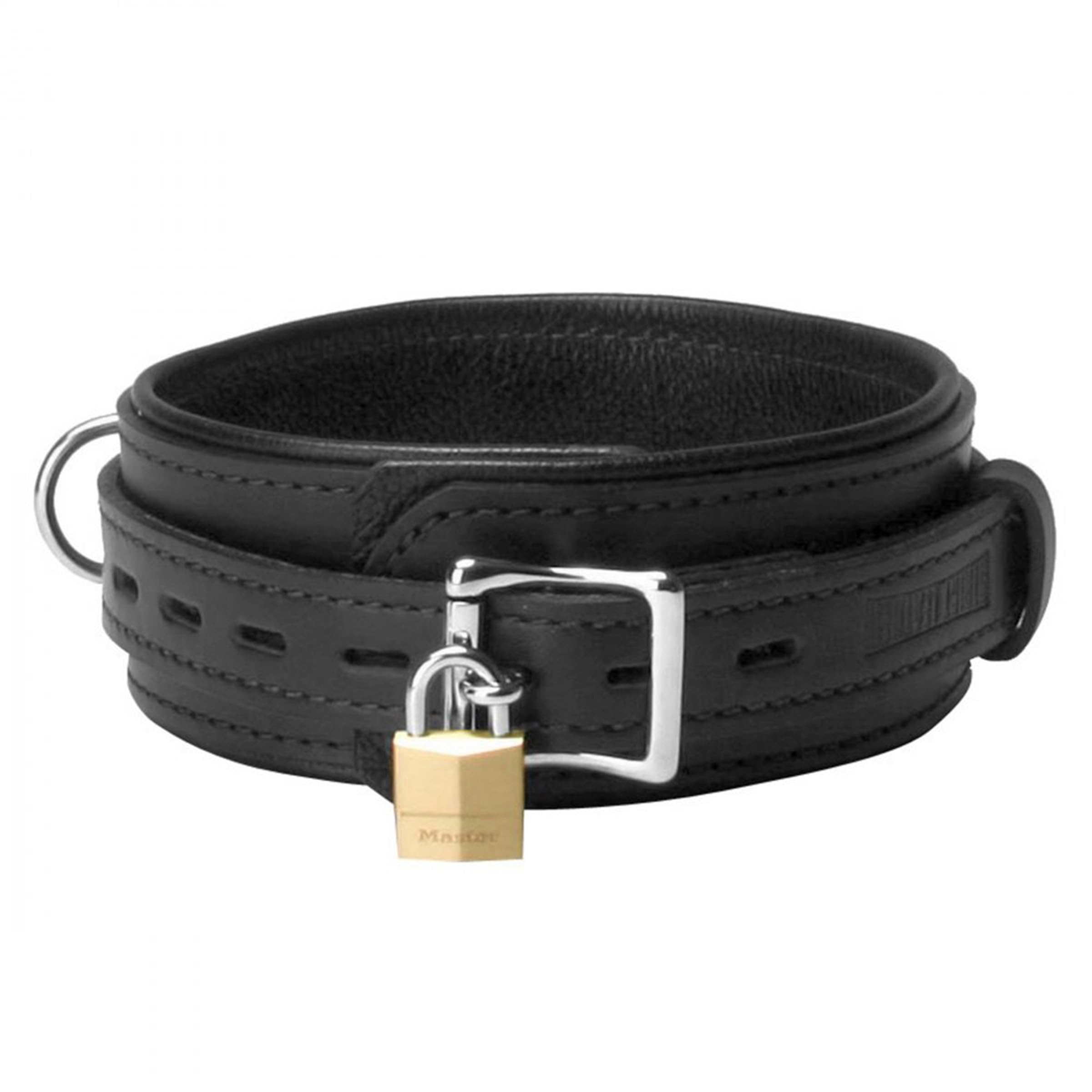 Schwarz Premium Leder Bondage Essentials Kit
