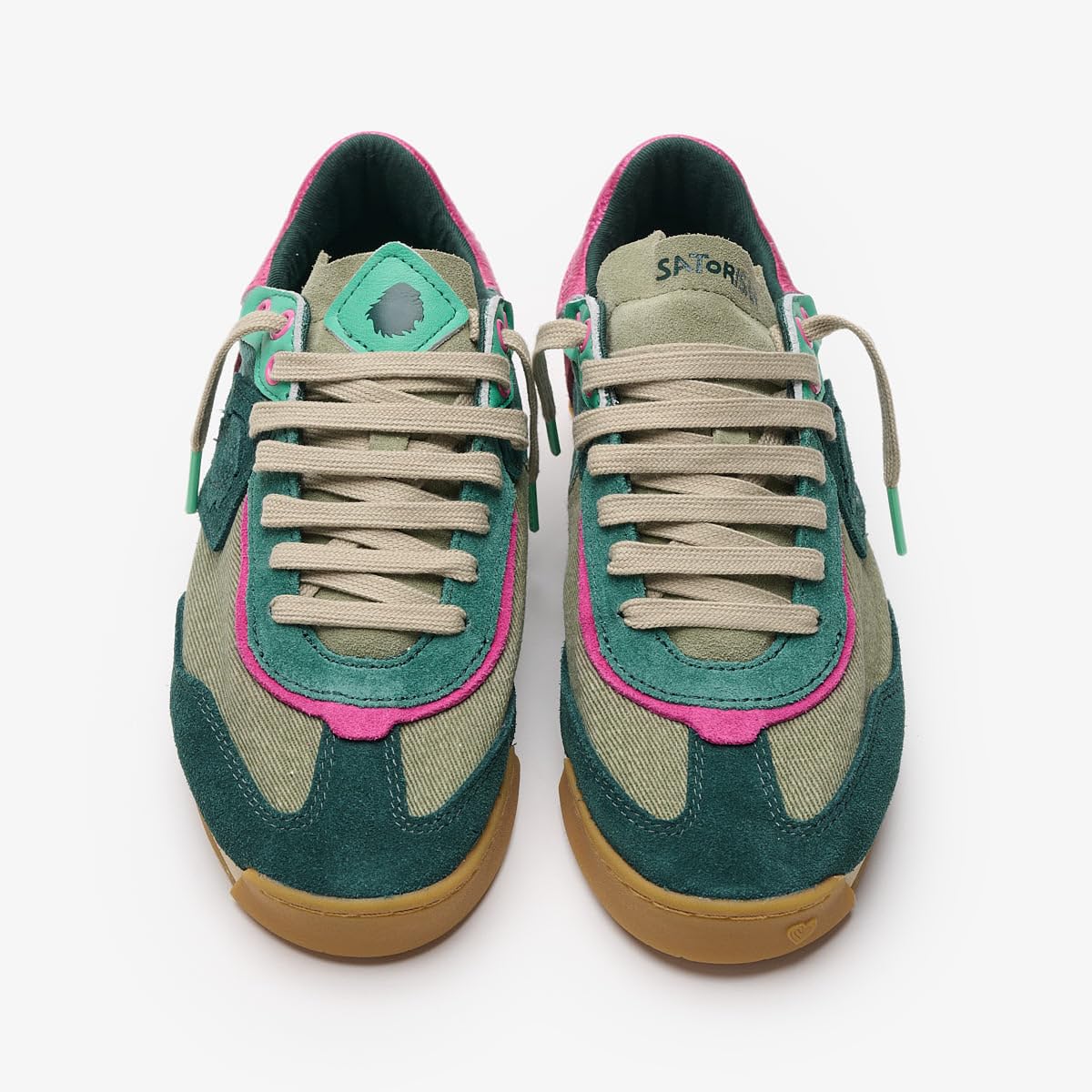 Satorisan - Ensō Gaia - Casual Sneaker Herren und Damen - Vintage Leder und Textil Sportschuhe - Bequem, Nachhaltig und Dauerhaft
