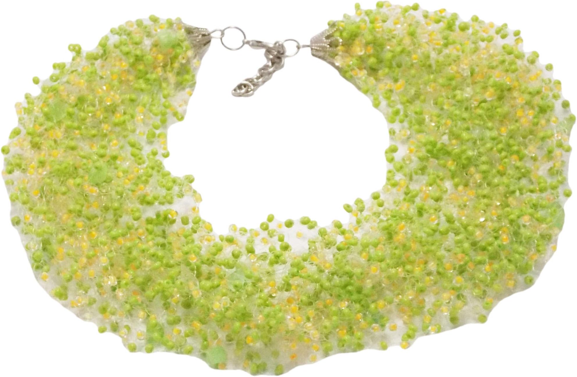 Handmade gifts for sisters birthday Green jewelry resort wear for wife nature crochet st patricks outfit