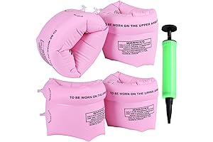 Arm Floaties Inflatable Swim Arm Bands Floater Sleeves Swimming Rings for Kids...