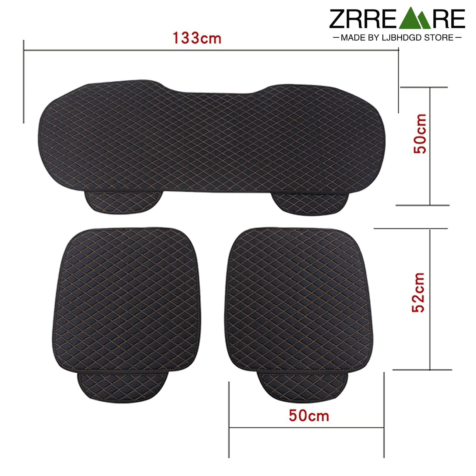 Protection Siege Voiture Avant 2 Pièces, Universelle Coussin Voiture Conducteur Pour Protection Siege Auto, AntidéRapante Et Respirant, Noir