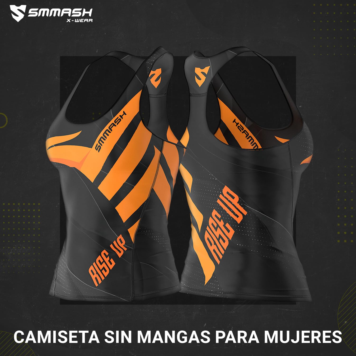 SMMASH Steampunk Sport Top Tank para Mujer, Camiseta de Tirantes Deportivas, Camiseta sin Manga para Fitness, Yoga, Formación, Material Transpirable y Antibacteriano — view 2