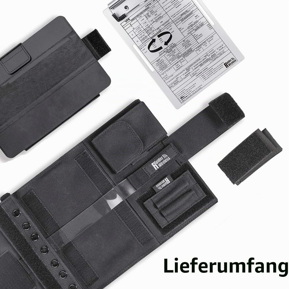 Pilot Kniebrett mit Aluminium-Klemmbrett Kompatibel mit Apple iPad mini 3 und 4, Android-Geräten ähnlich Größe