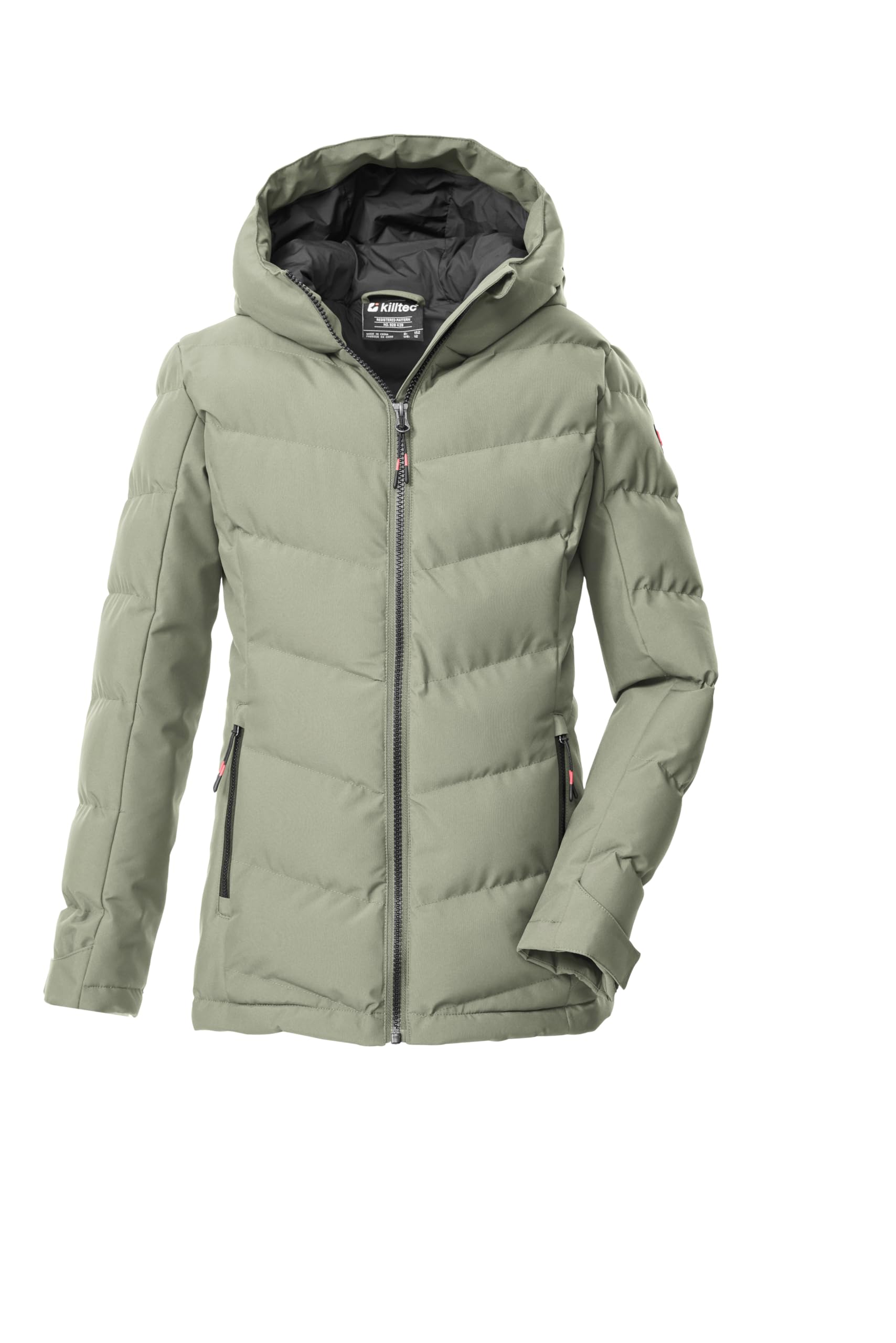 Killtec Mädchen Kow 220 Grls Qltd Jckt Steppjacke/Funktionsjacke in Daunenoptik mit Kapuze