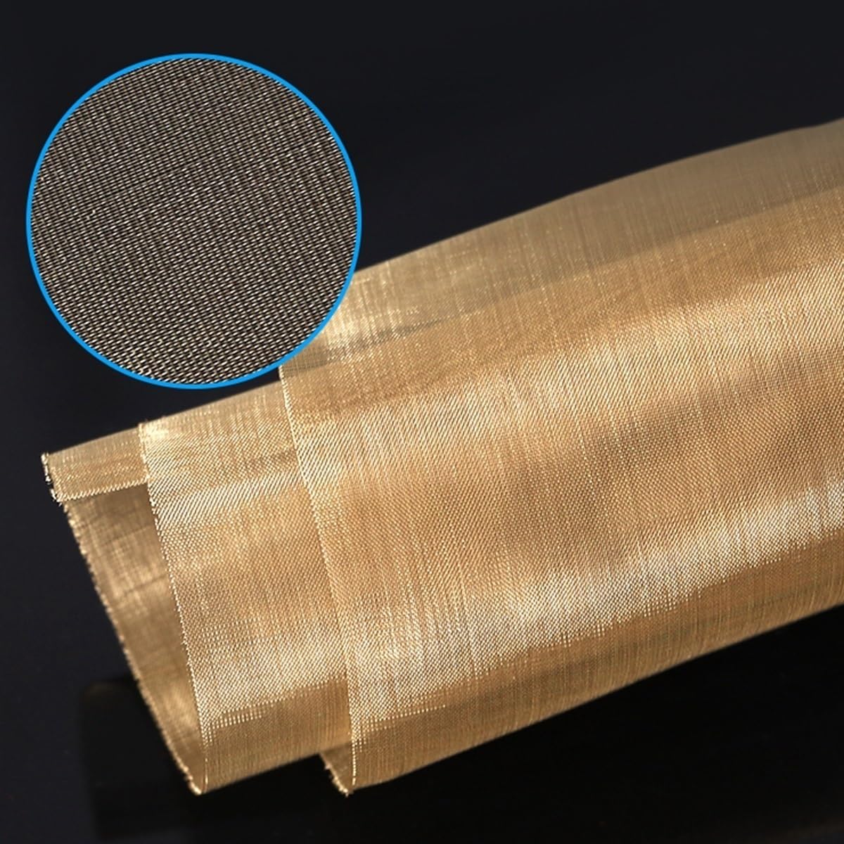 Tela filtrante de malla de cobre, Malla de pantalla de latón puro de 100cm, rollo de pantalla de malla de latón de 1 pie, filtro de alambre de malla de tela de latón de 0,11mm de malla 150 for jardine