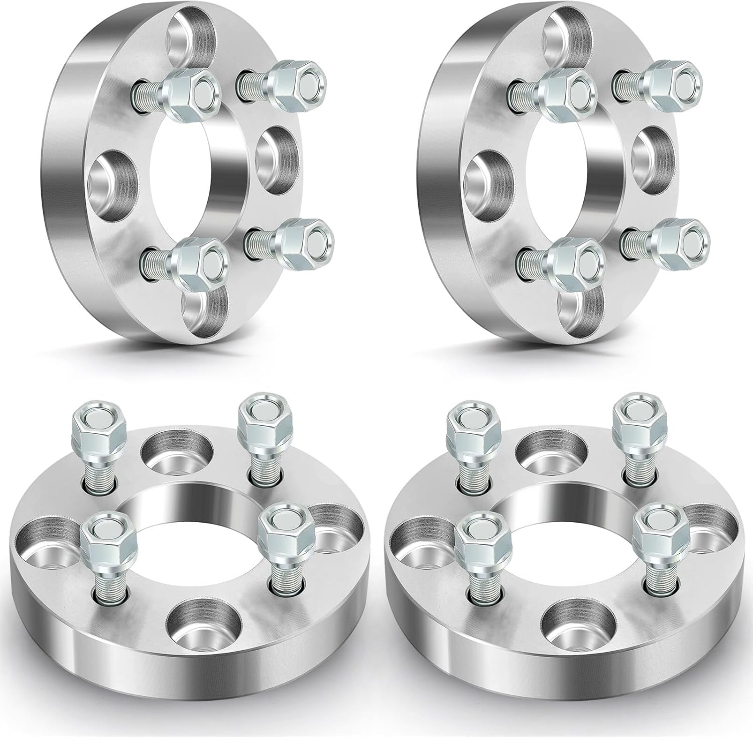 ECCPP 4pcs change bolt pattern from 4x4.5 to 4x100 Wheel Adapters 1 inch Fits for Honda Accord 1990-2002| for Honda Prelude 1992-1996| for Hyundai Accent 1998-2000| for Hyundai Elantra 1992-2000