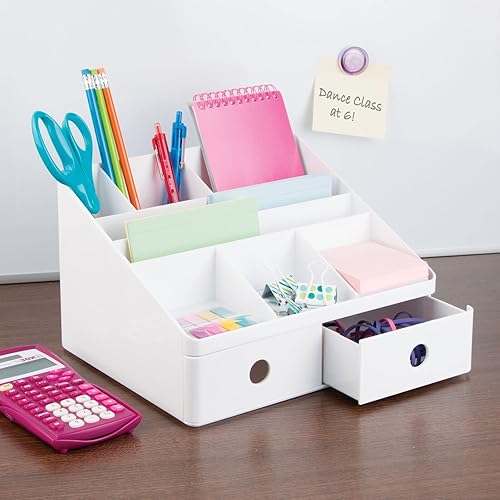 Miniatura 3 de Organizador de escritorio color blanco. mDesign., Blanco