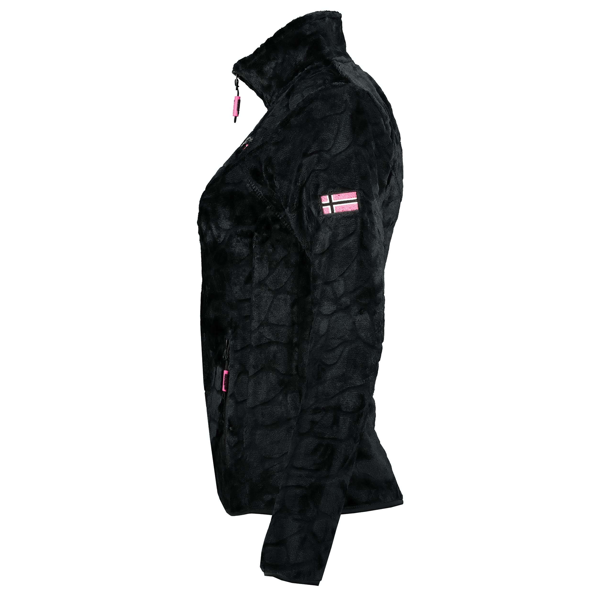 Geographical Norway Univers Lady - Fleece Fine Frauen Warm Fermetur Zip - Jacke Herbst Winter Frühling Warm Frauen - Long Sleeve Pullover Pelz Weich Komfort Outdoor