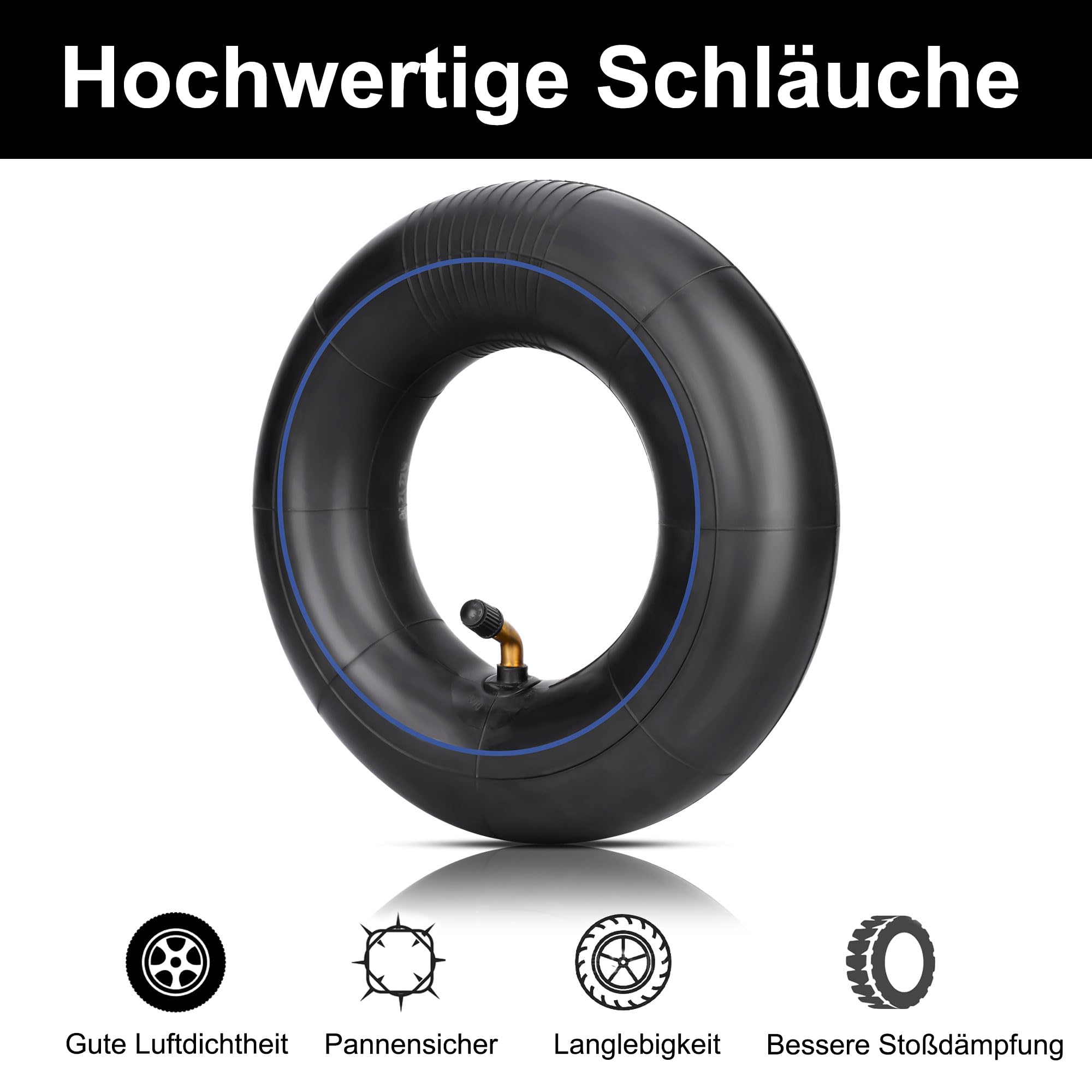 2x Schubkarrenrad Schlauch 2.80/2.50-4 - Ersatzschlauch Für Gartenkarren & Anhänger