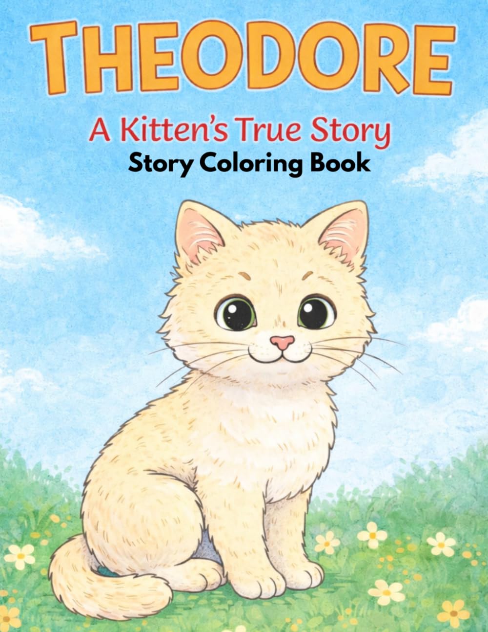 Theodore: A Kitten's True Story Coloring Book