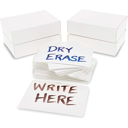 Amazon Com Juvale Blank Dry Erase Flash Cards 2 5 X 3 5 In 216 Pieces Office Products