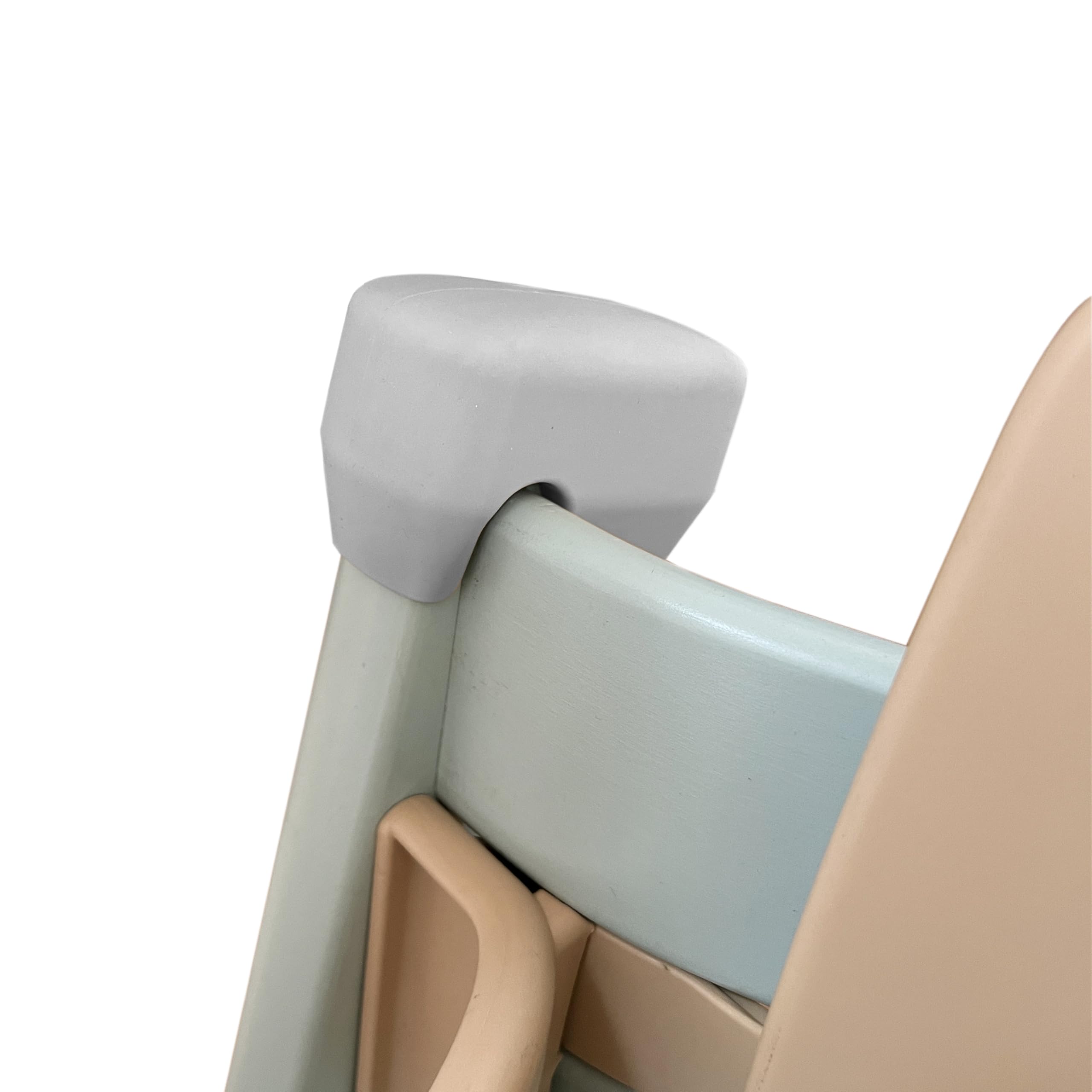 Amoxum Highchair Crash Prevention Only Suit for Stokke Tripp Trapp, Anticollision for Infant Baby Toddler Silicone Corner Protect Chair (Grey)