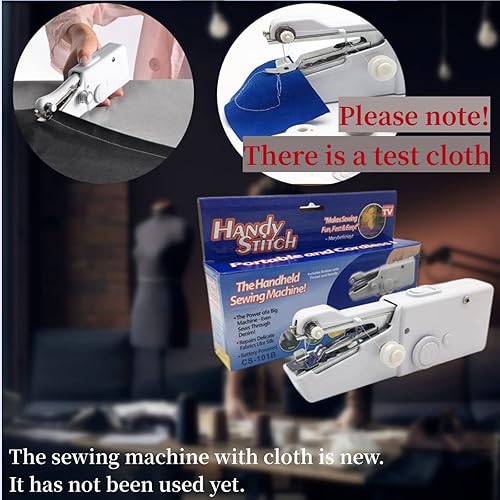 Miniatura 2 de Máquina de coser automática de mano Máquina de coser portátil Ideal para coser rápidamente viajes a casa, telas, ropa de bricolaje o telas para niños