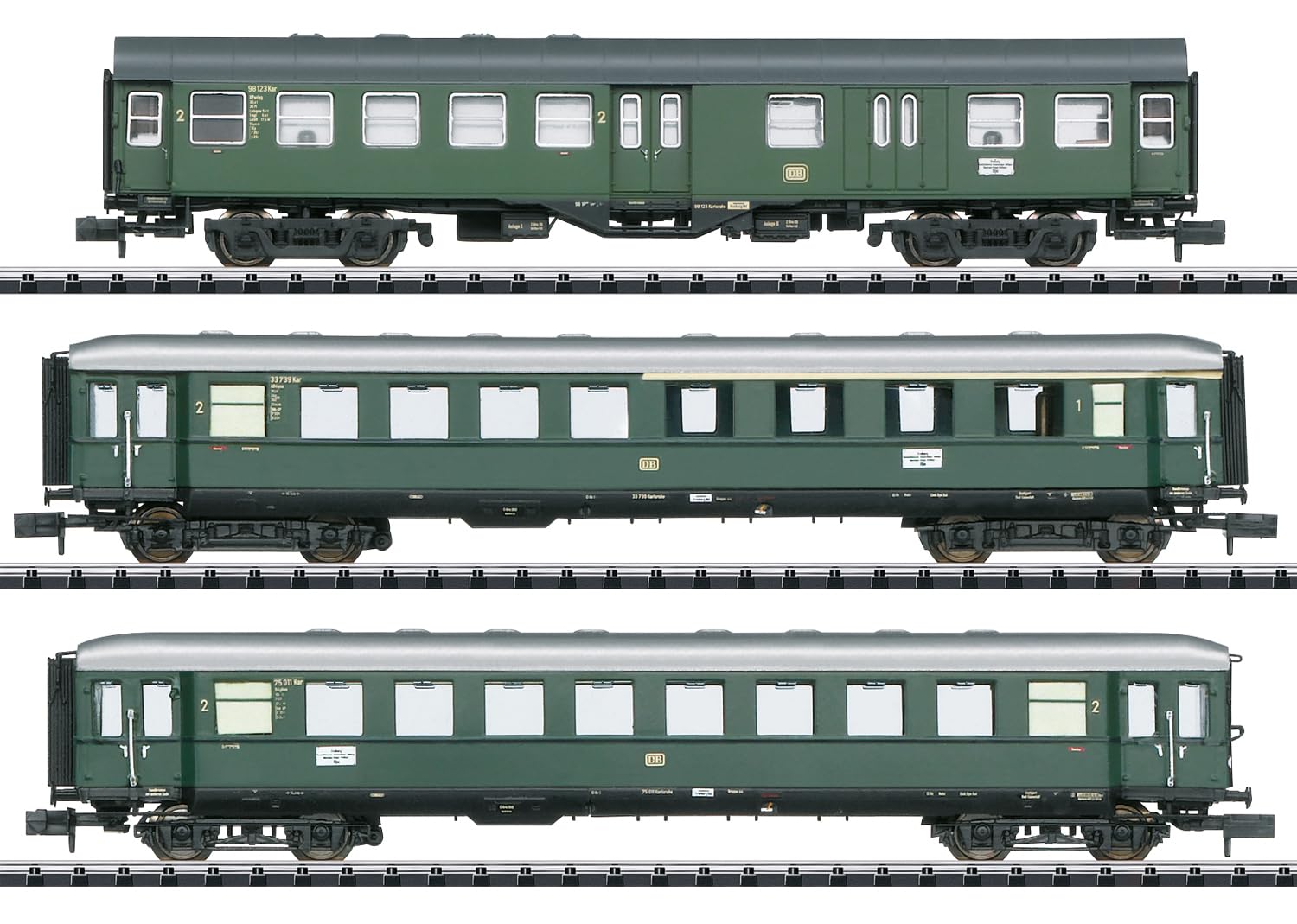 MiniTrix T18209 Personenwagen 3er-Set Eilzug im Donautal der DB