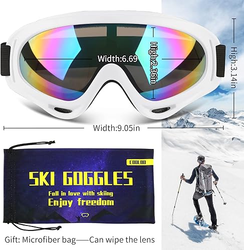 Miniatura 3 de Gafas de esquí, gafas de esquí, gafas de snowboard para hombres, mujeres, jóvenes y niños