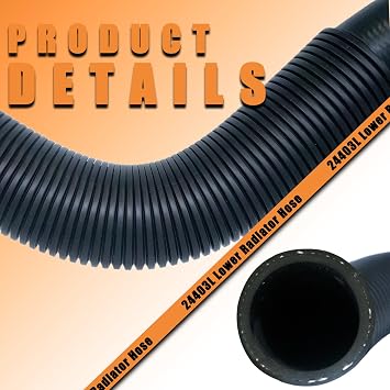 24403L Lower Radiator Hose for Chevrolet Silverado 1500 2001-2013, GMC Sierra, Tahoe - Durable Rubber Replacement Part